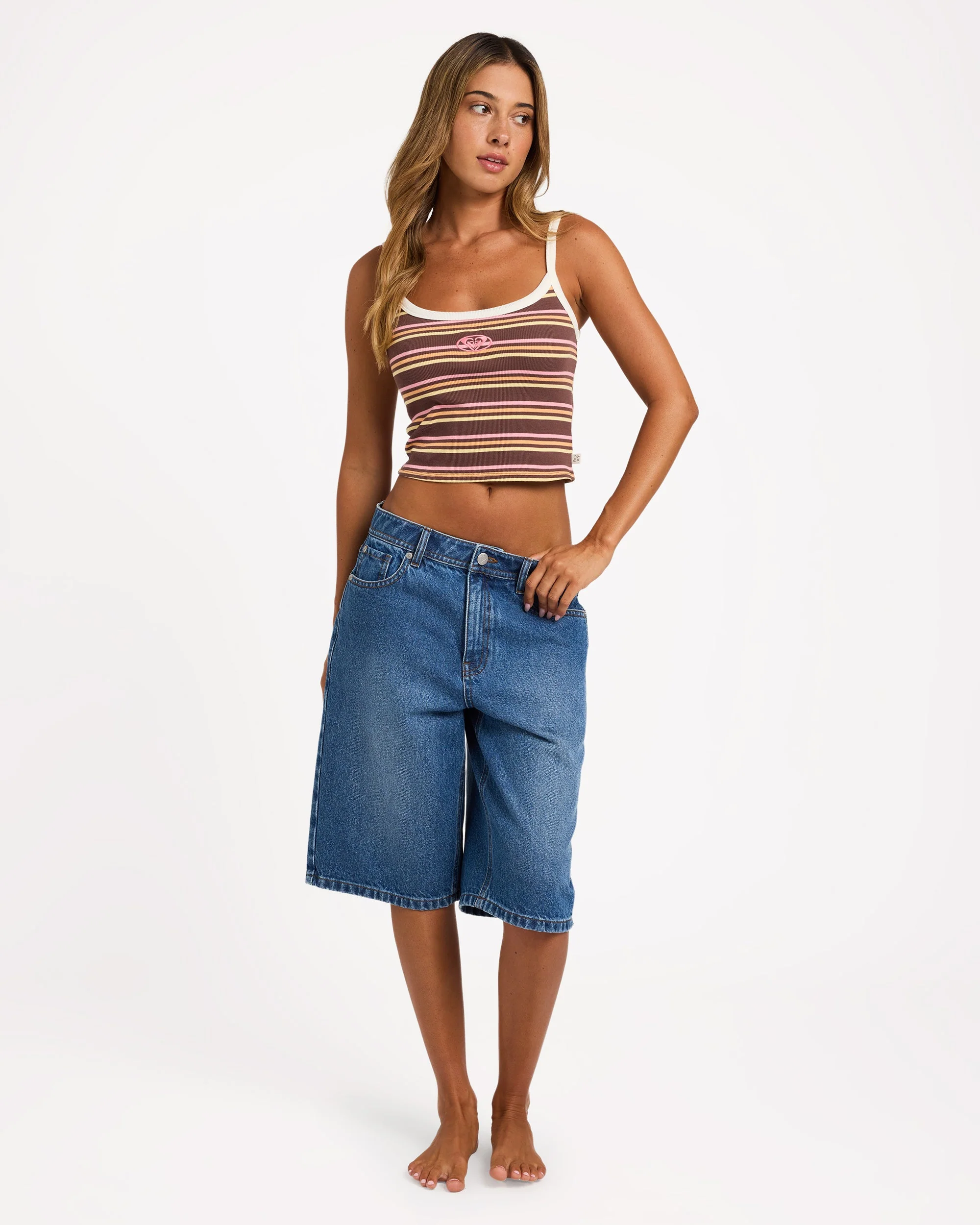 Womens Backslider Denim Shorts - Image 5