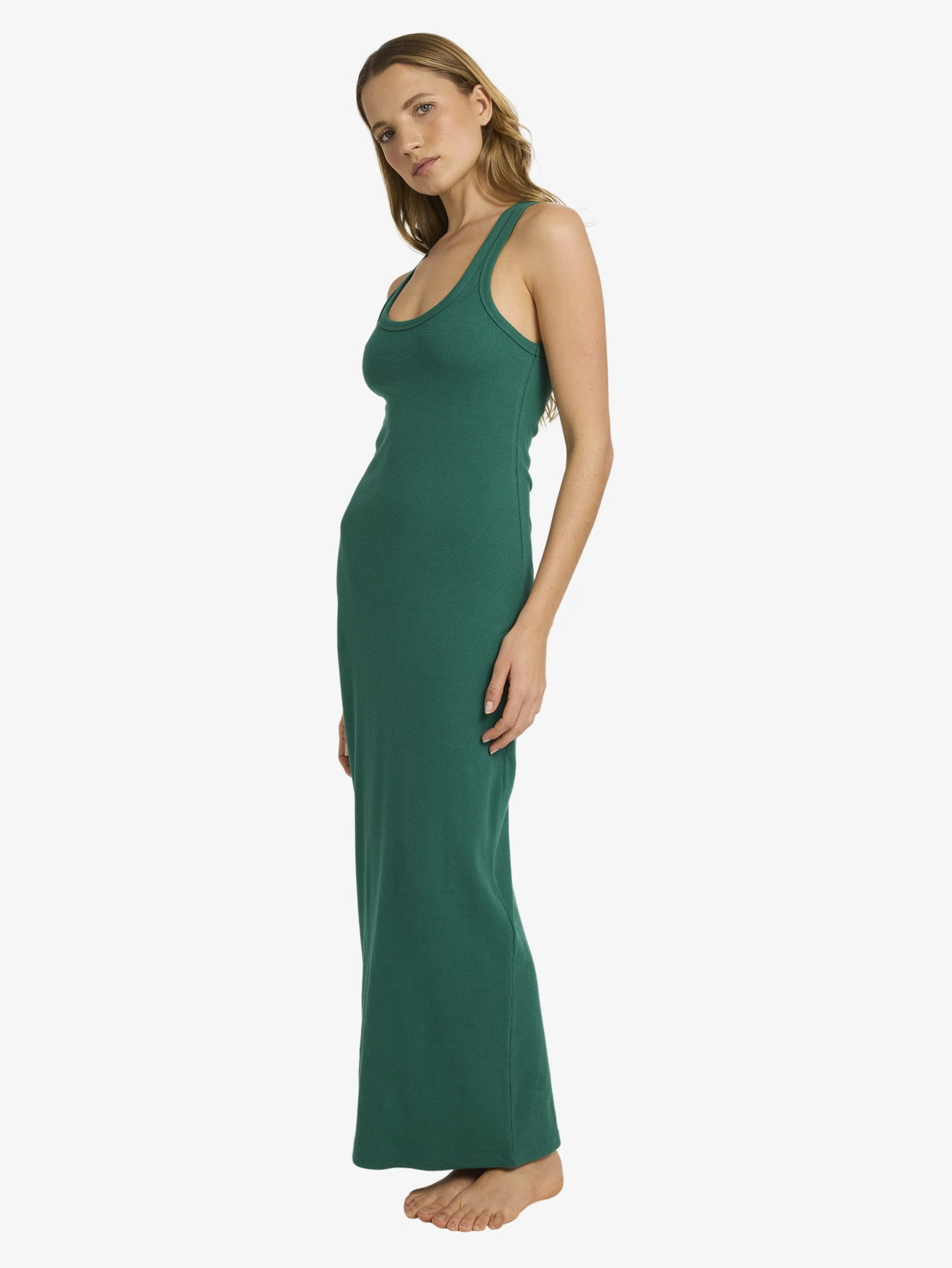 Womens Base Rib Maxi Dress - Image 5
