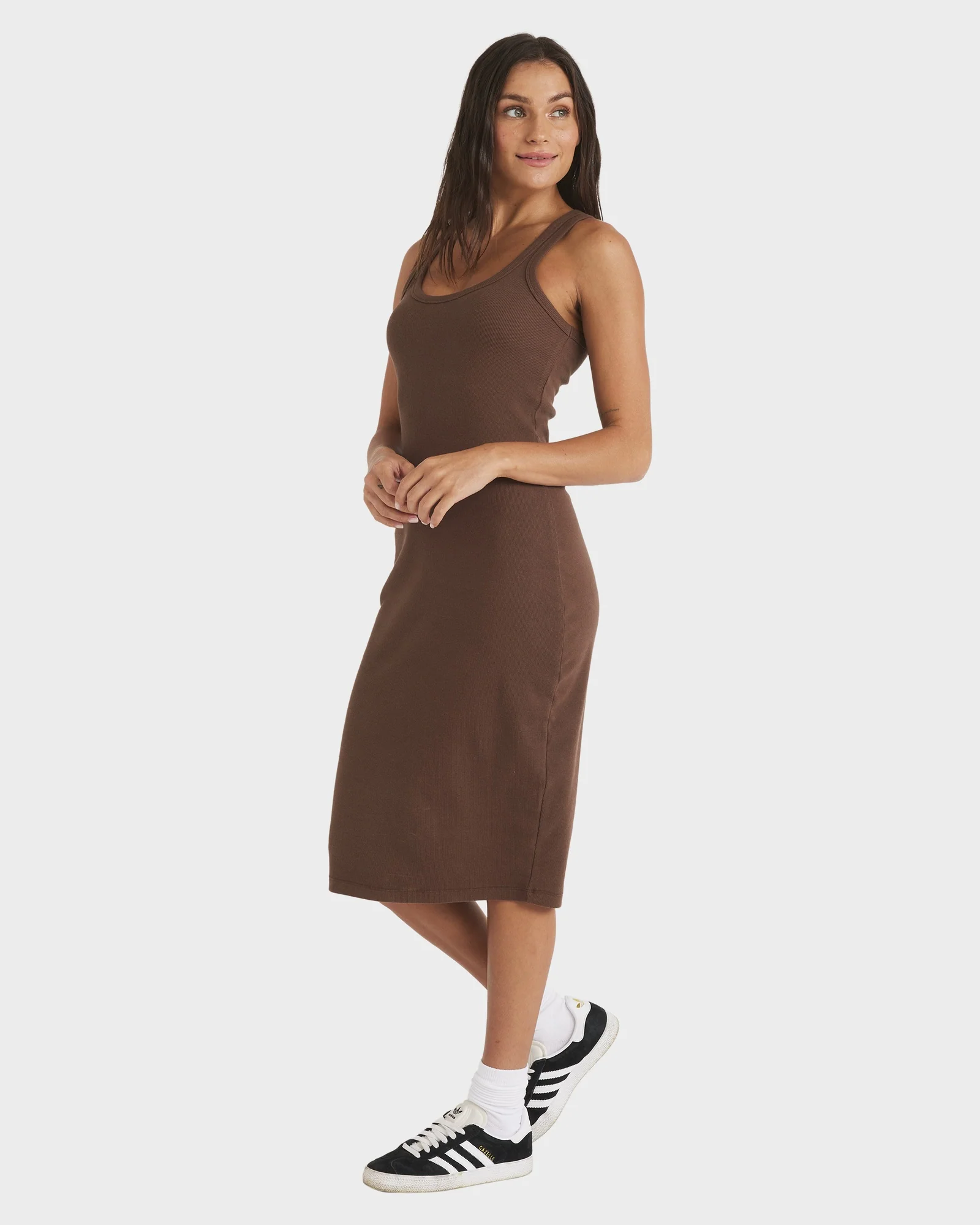 Womens Base Rib Dress - Image 2