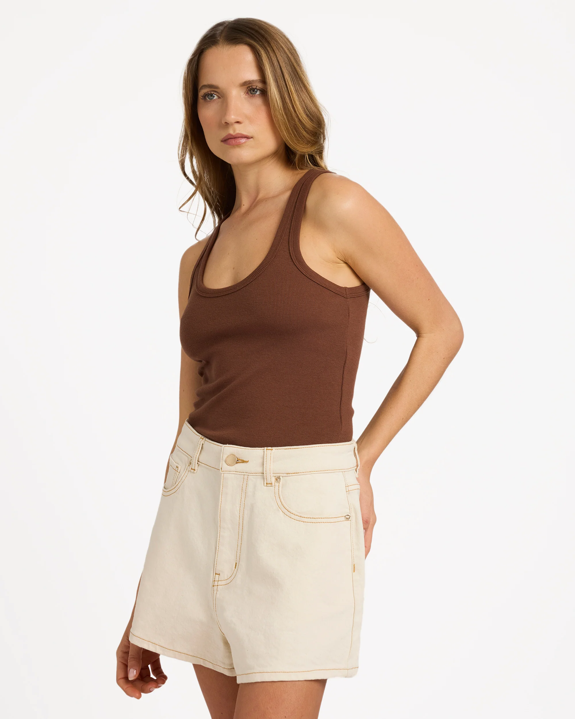 Womens Base Rib Tank Top - Image 3