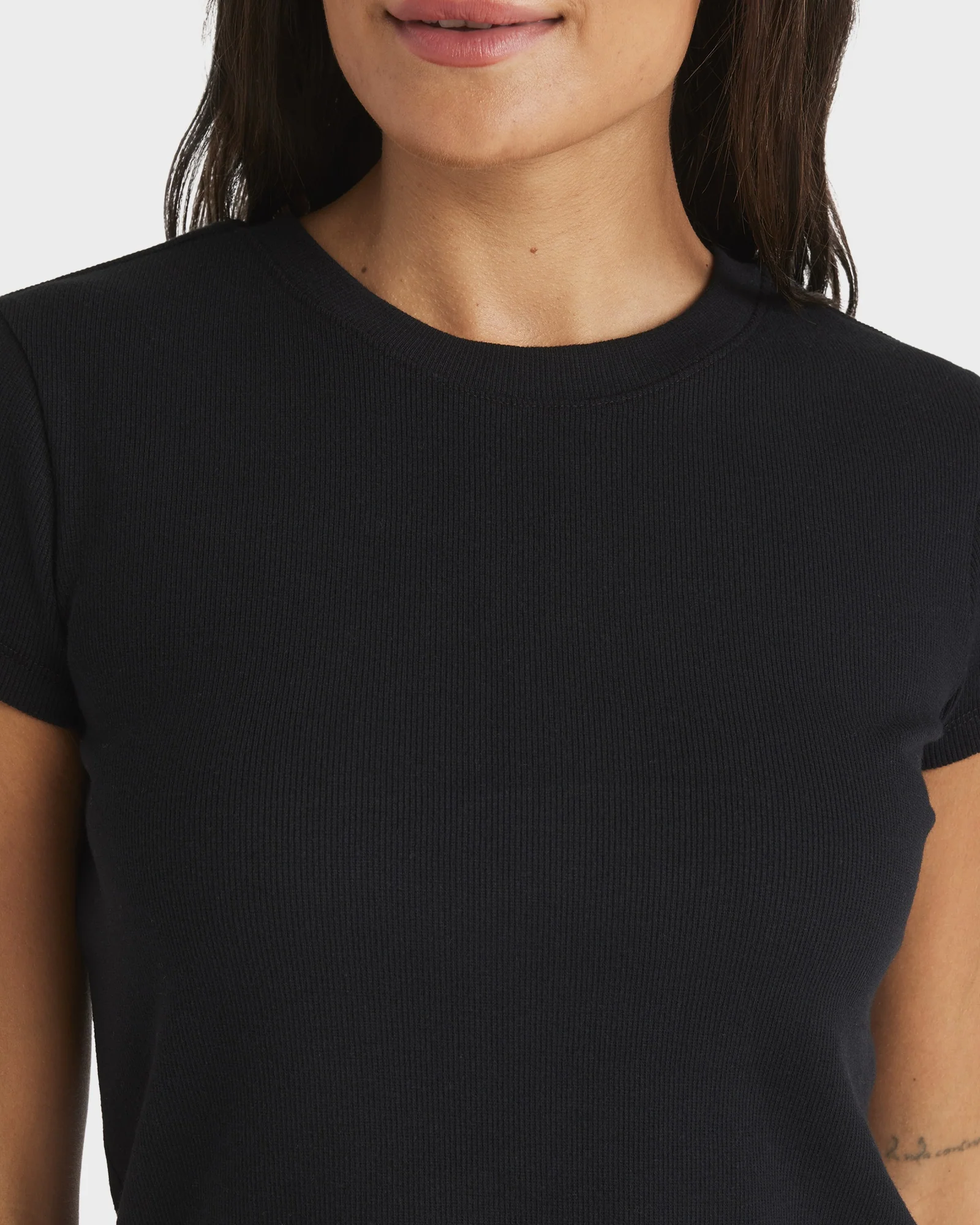 Womens Base Rib Crew Neck T-Shirt - Image 4