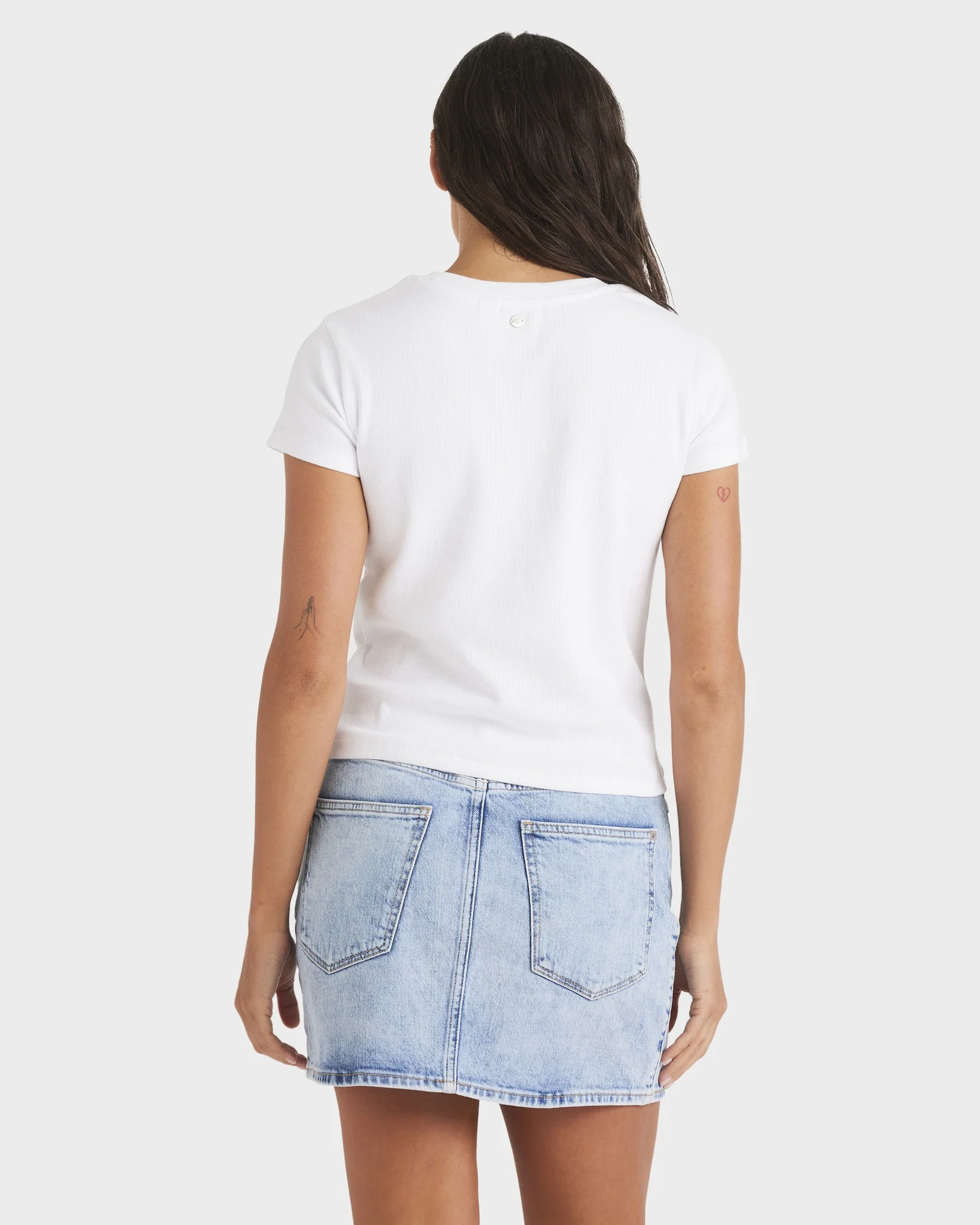 Womens Base Rib Crew Neck T-Shirt - Image 3