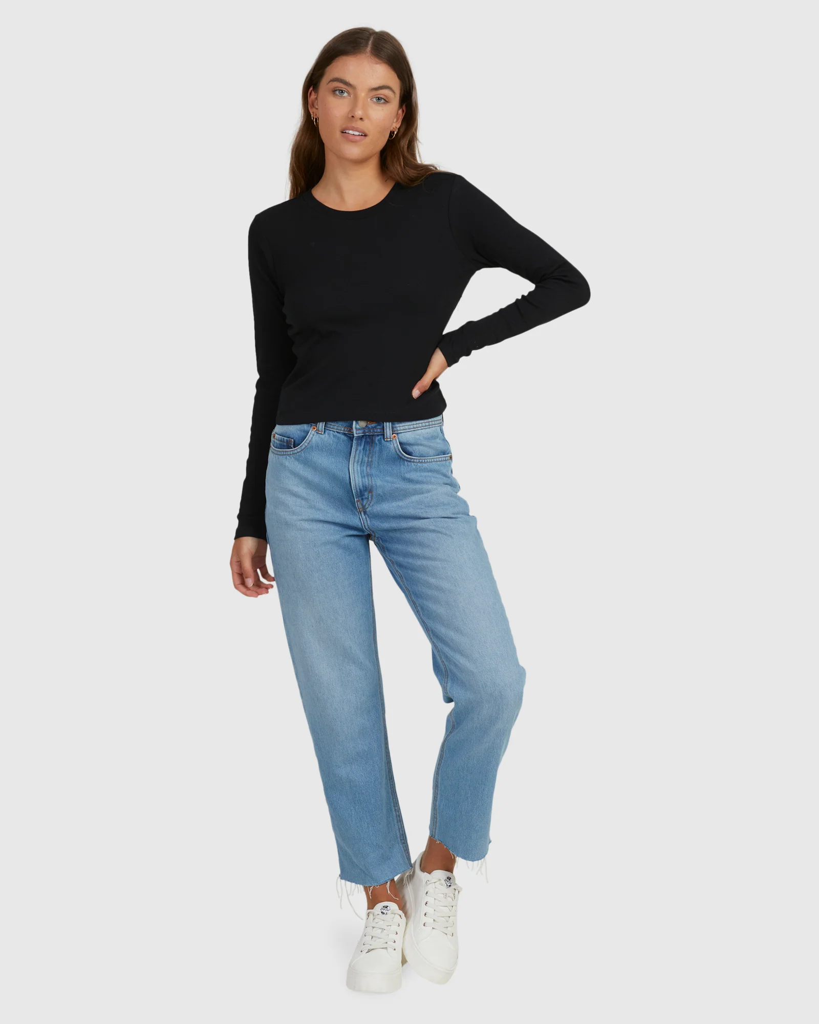 Womens Baseline Ls Tee T-Shirt - Image 5