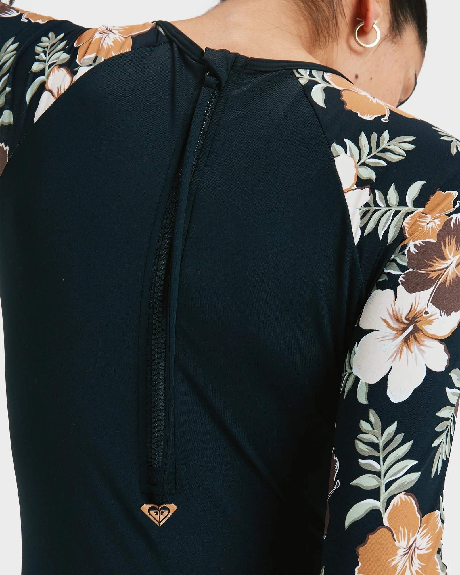 Womens Basic Mix One Piece Rash Vest - Image 5