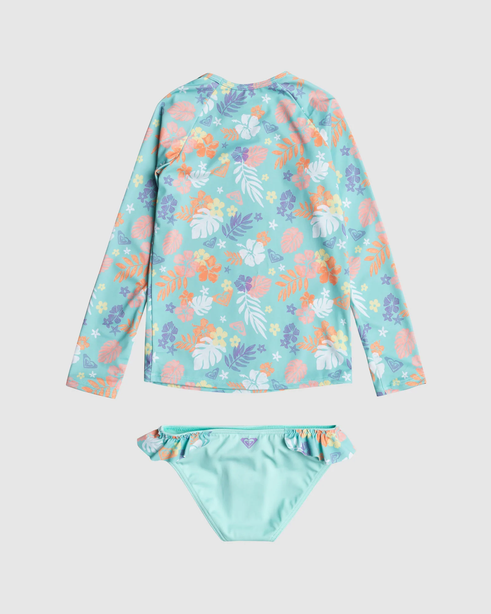 Girls 2-7 Beach Bay Lycra Set Long Sleeve Rash Vest - Image 2
