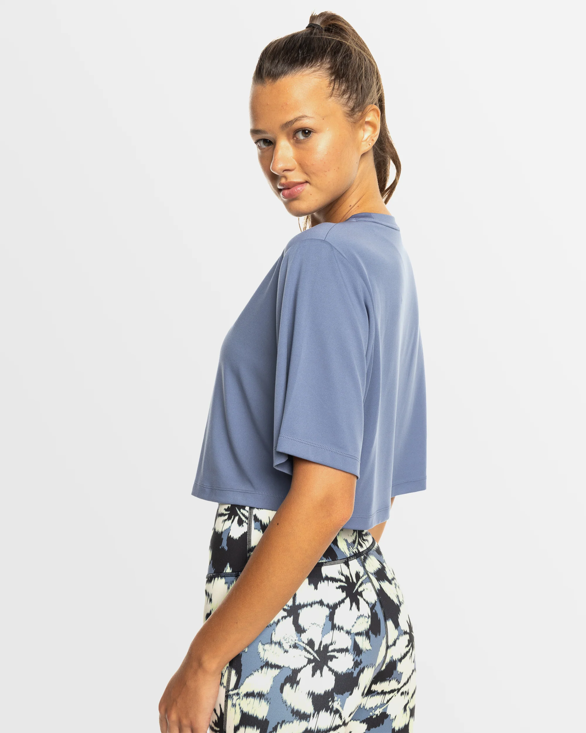 Womens Beach Bound Short Sleeve Cropped T-Shirt - Image 2