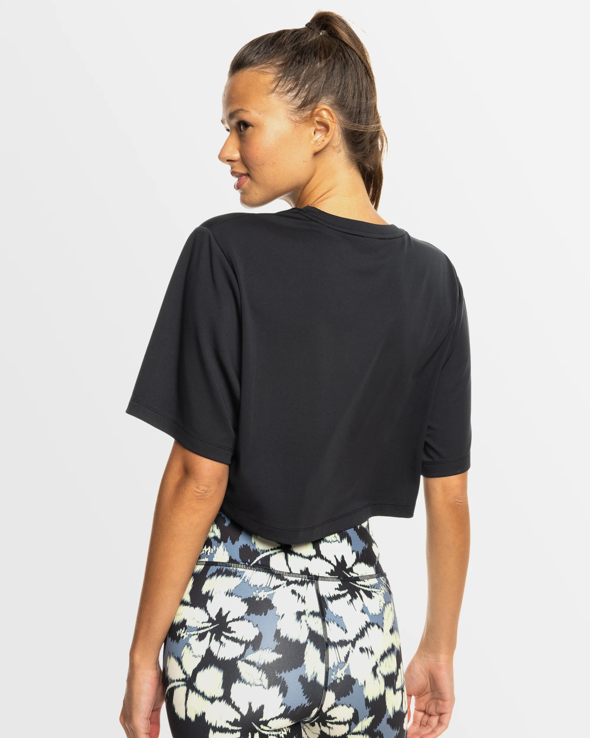 Womens Beach Bound Short Sleeve Cropped T-Shirt - Image 3