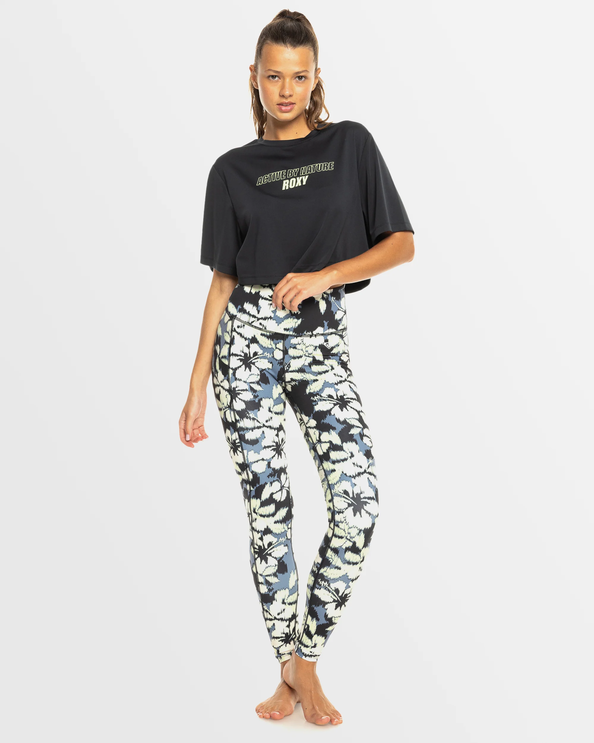 Womens Beach Bound Short Sleeve Cropped T-Shirt - Image 5