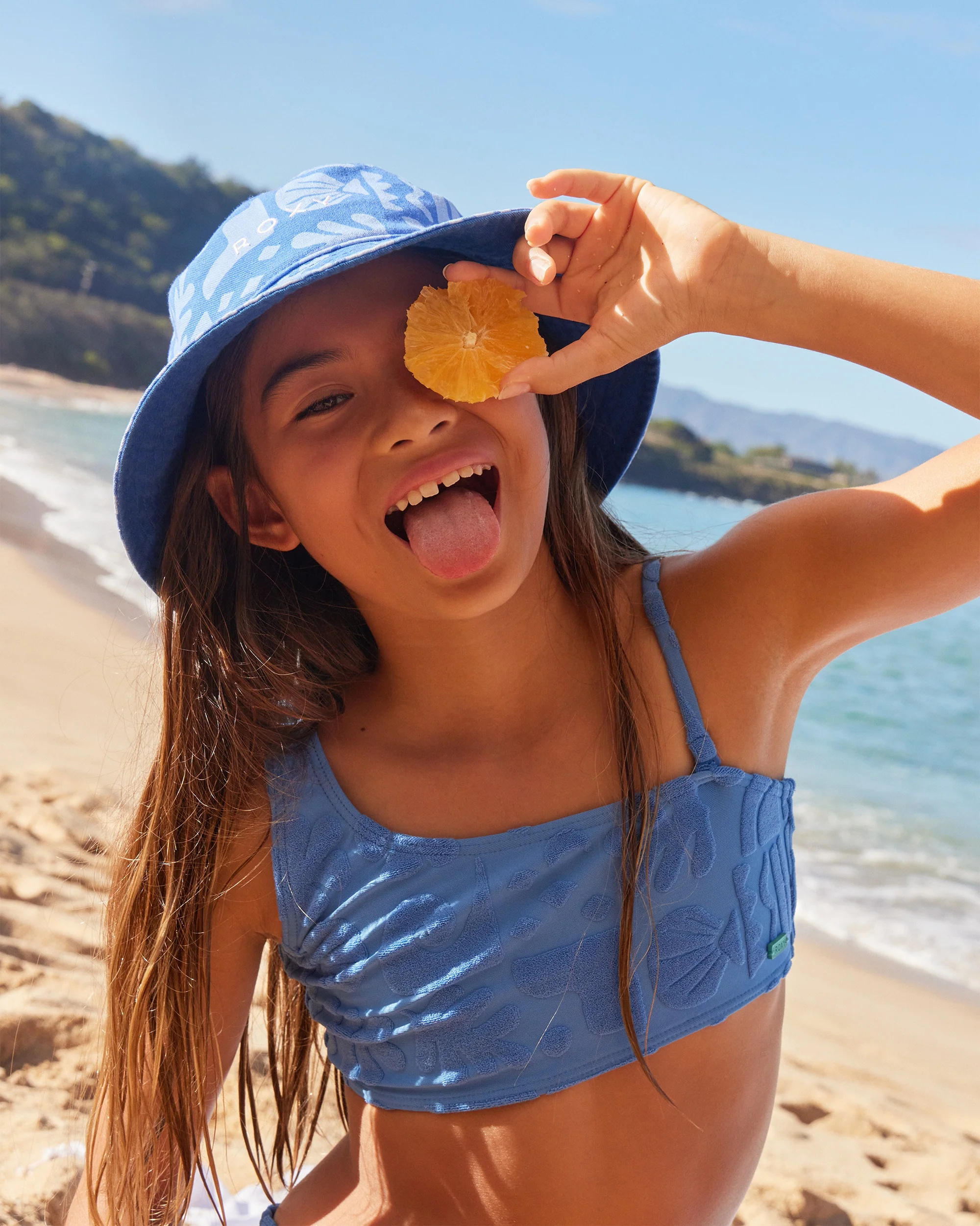 Girls 8-16 Beach Check Bralette Set - Image 5