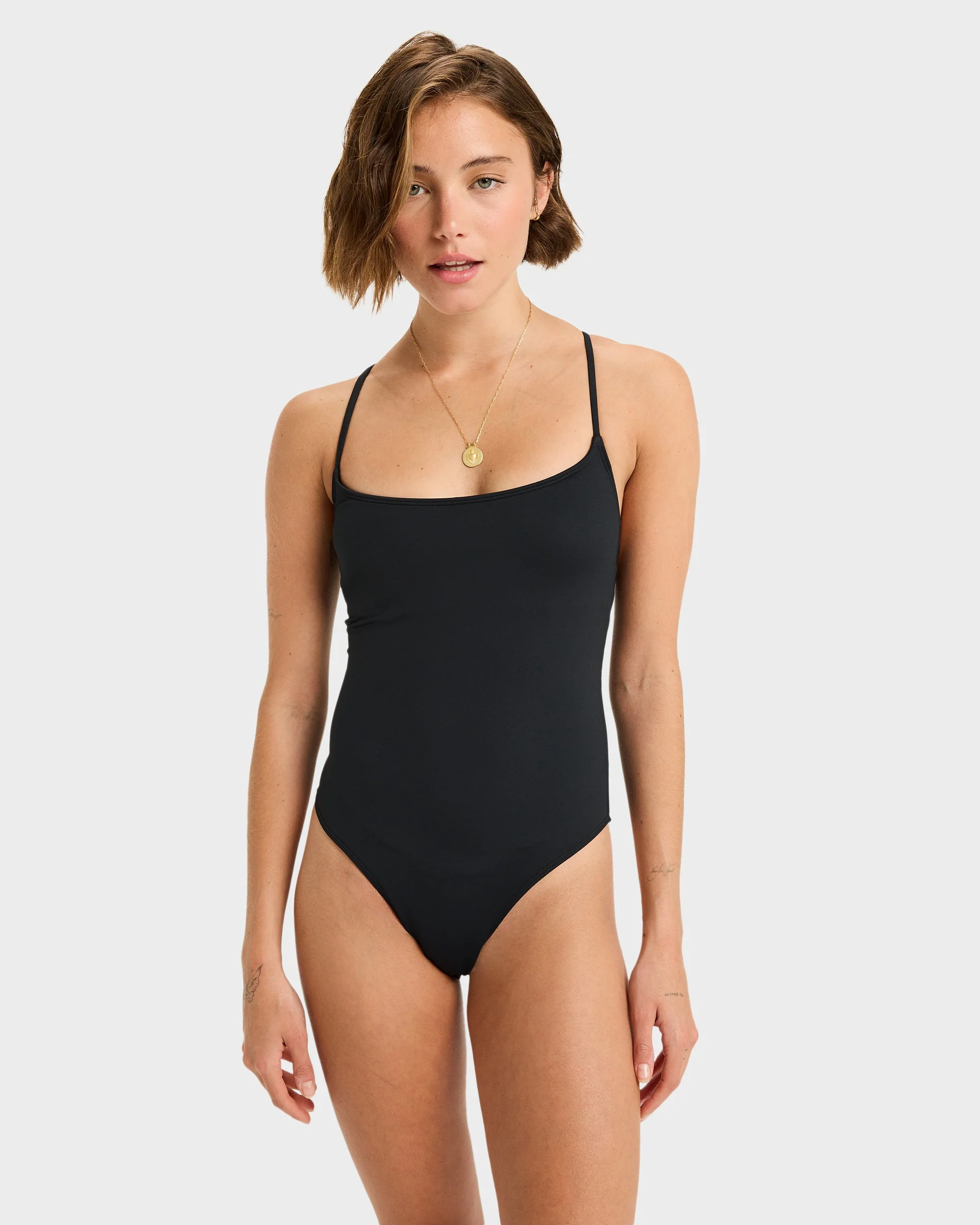 Womens Beach Classics Strappy One Piece Swimsuit - Image 4