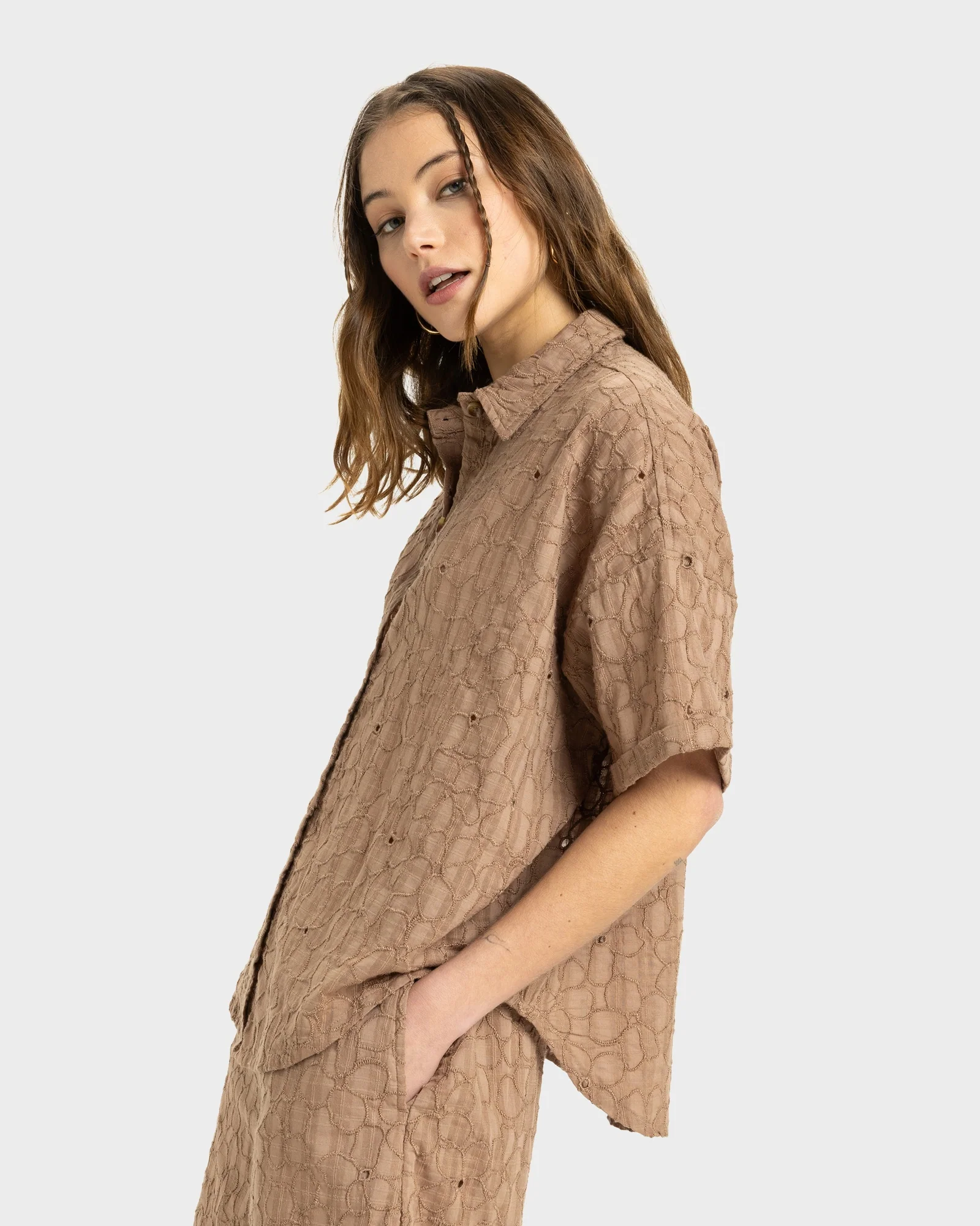 Womens Beach Nostalgia Eyelet Top - Image 2