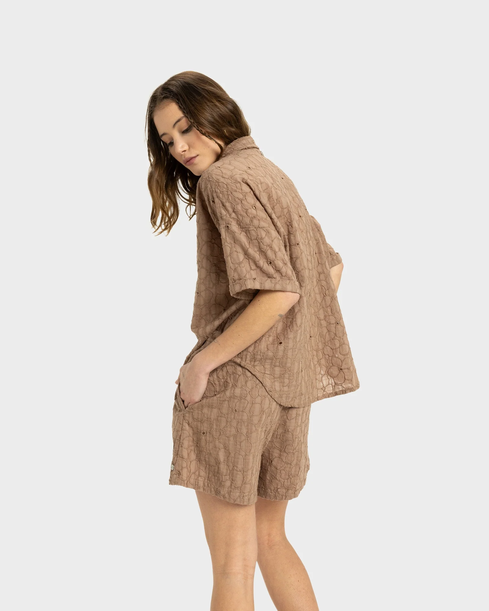 Womens Beach Nostalgia Eyelet Top - Image 3