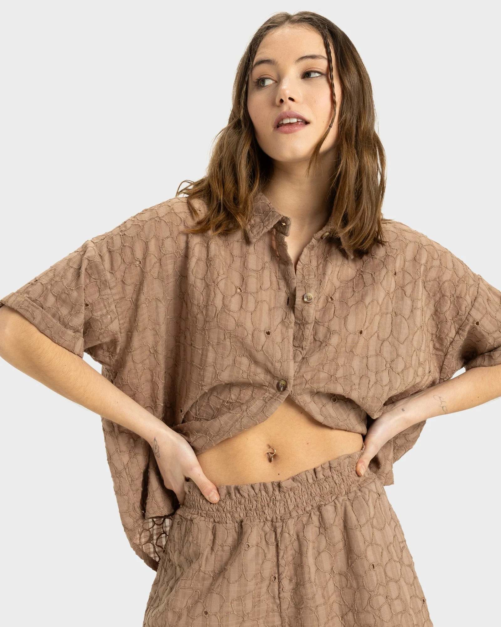 Womens Beach Nostalgia Eyelet Top - Image 4