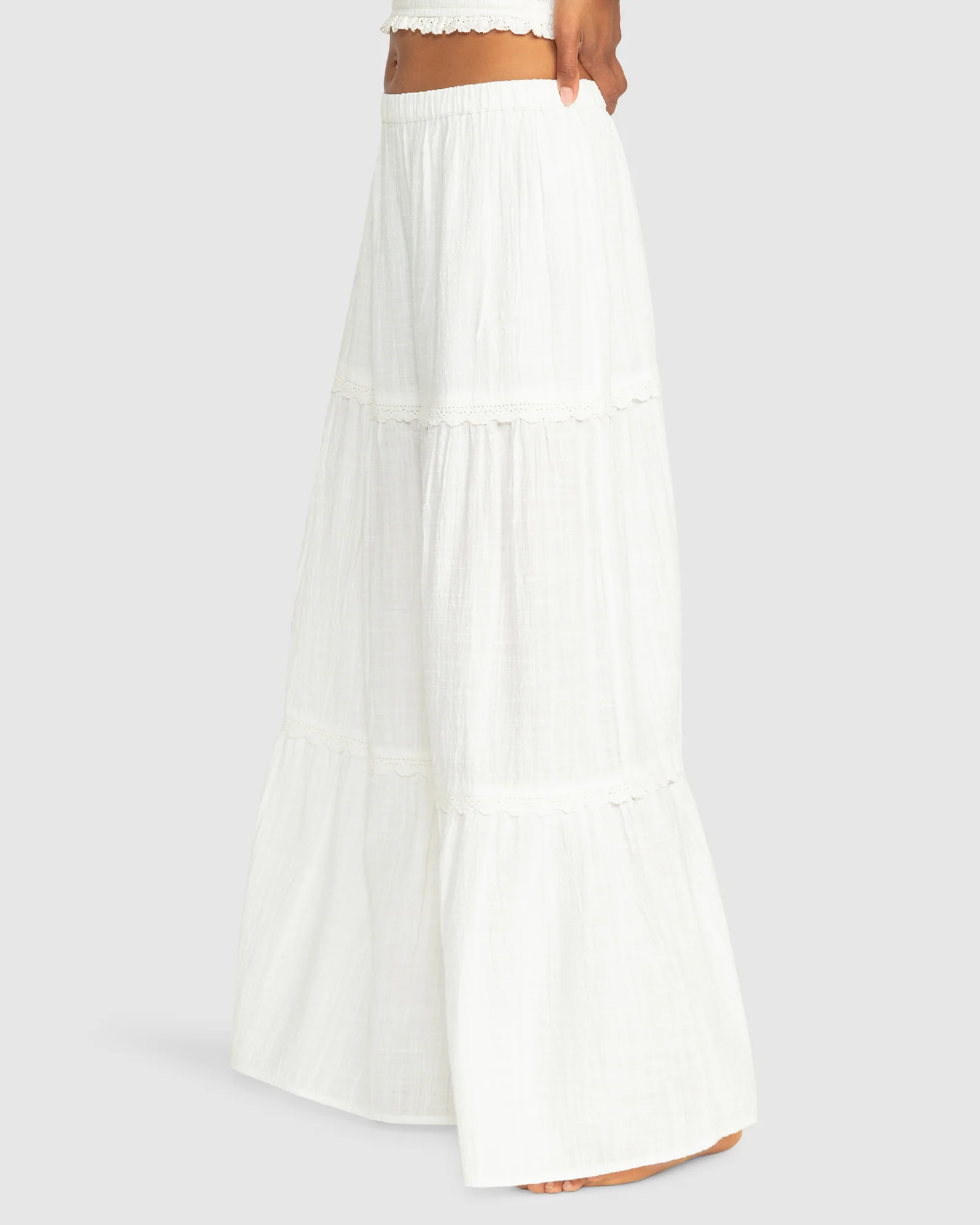 Womens Beachside Tiered Maxi Skirt - Image 2