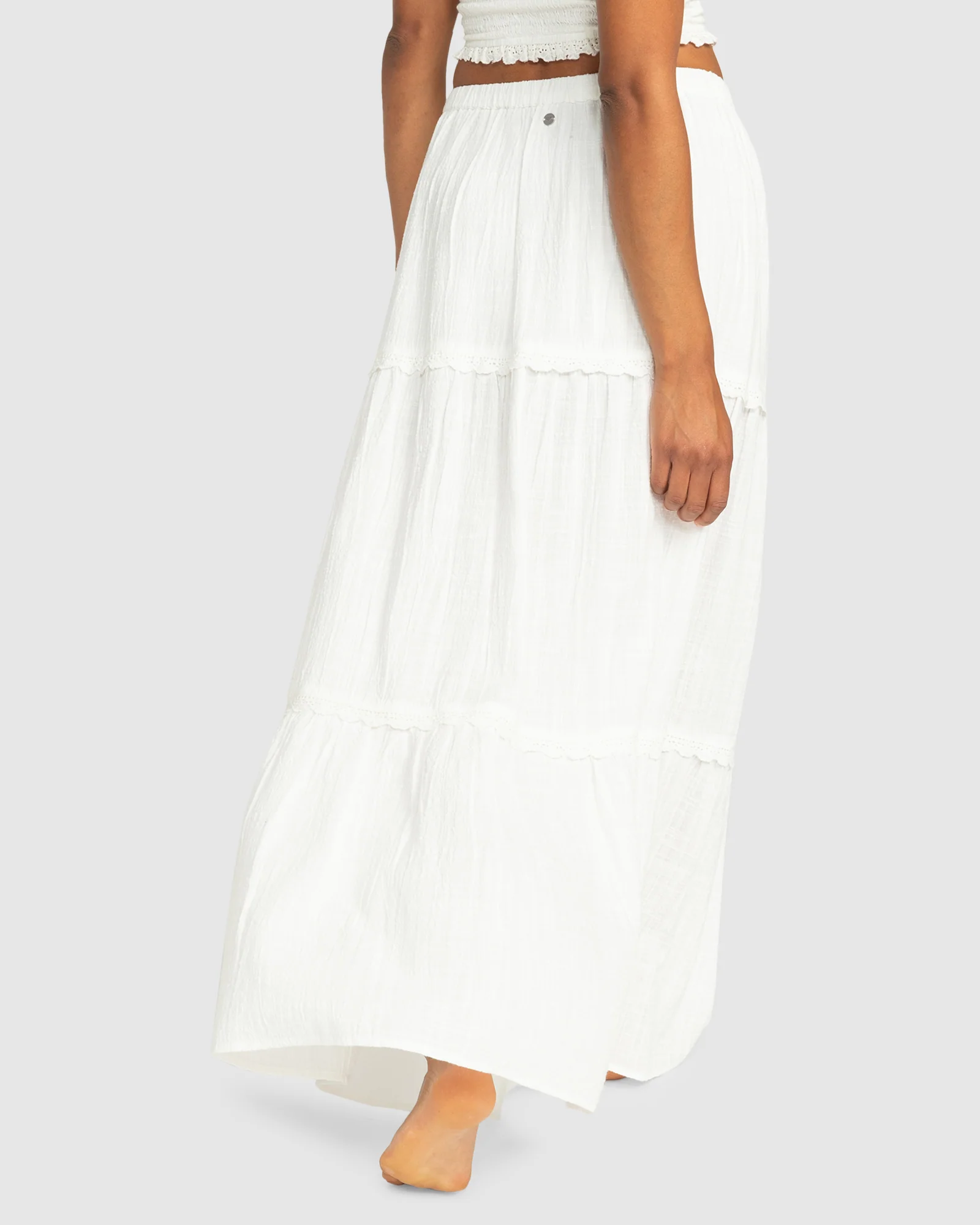 Womens Beachside Tiered Maxi Skirt - Image 3