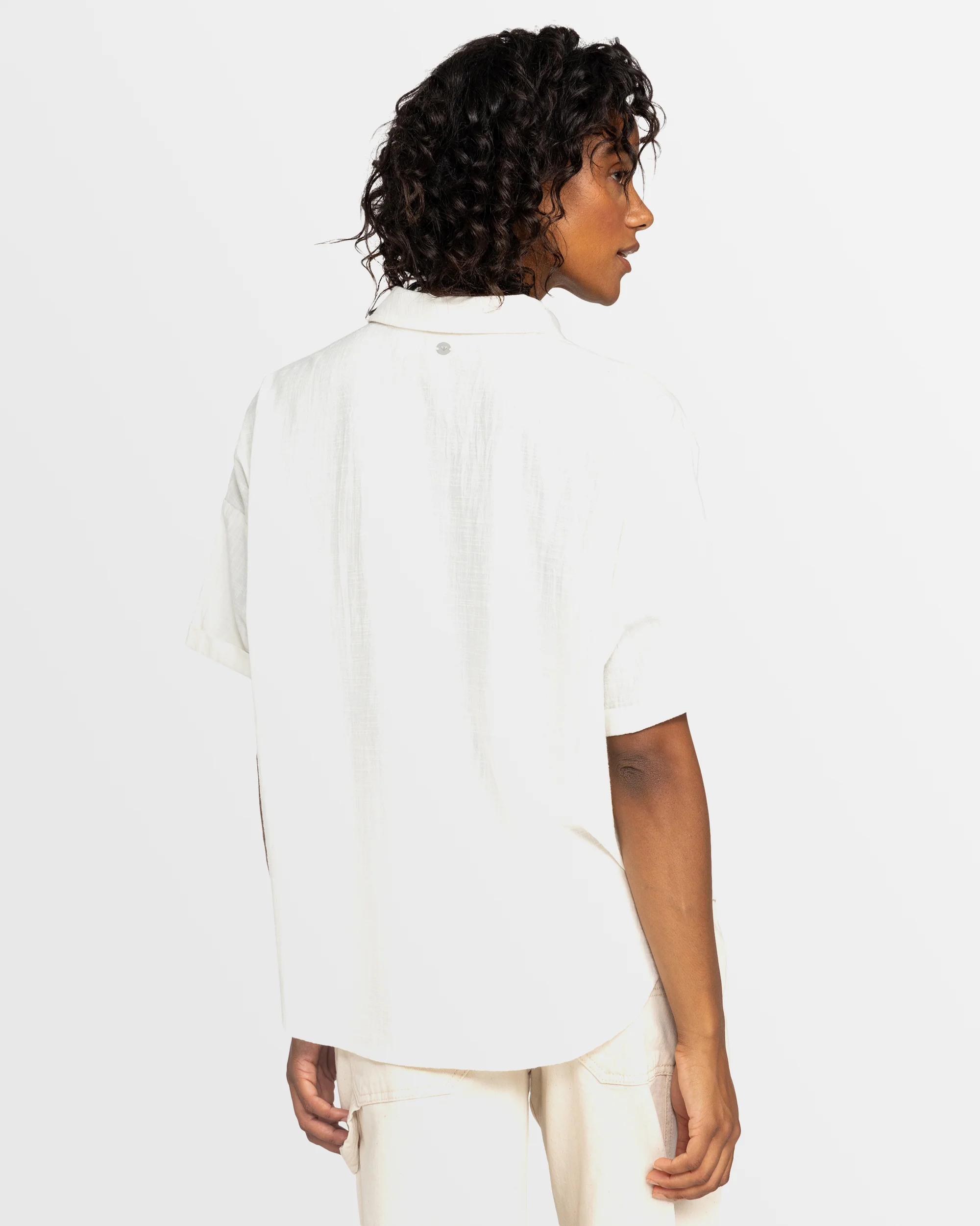 Womens Beachy Nostalgia Short Sleeve Shirt - Image 3