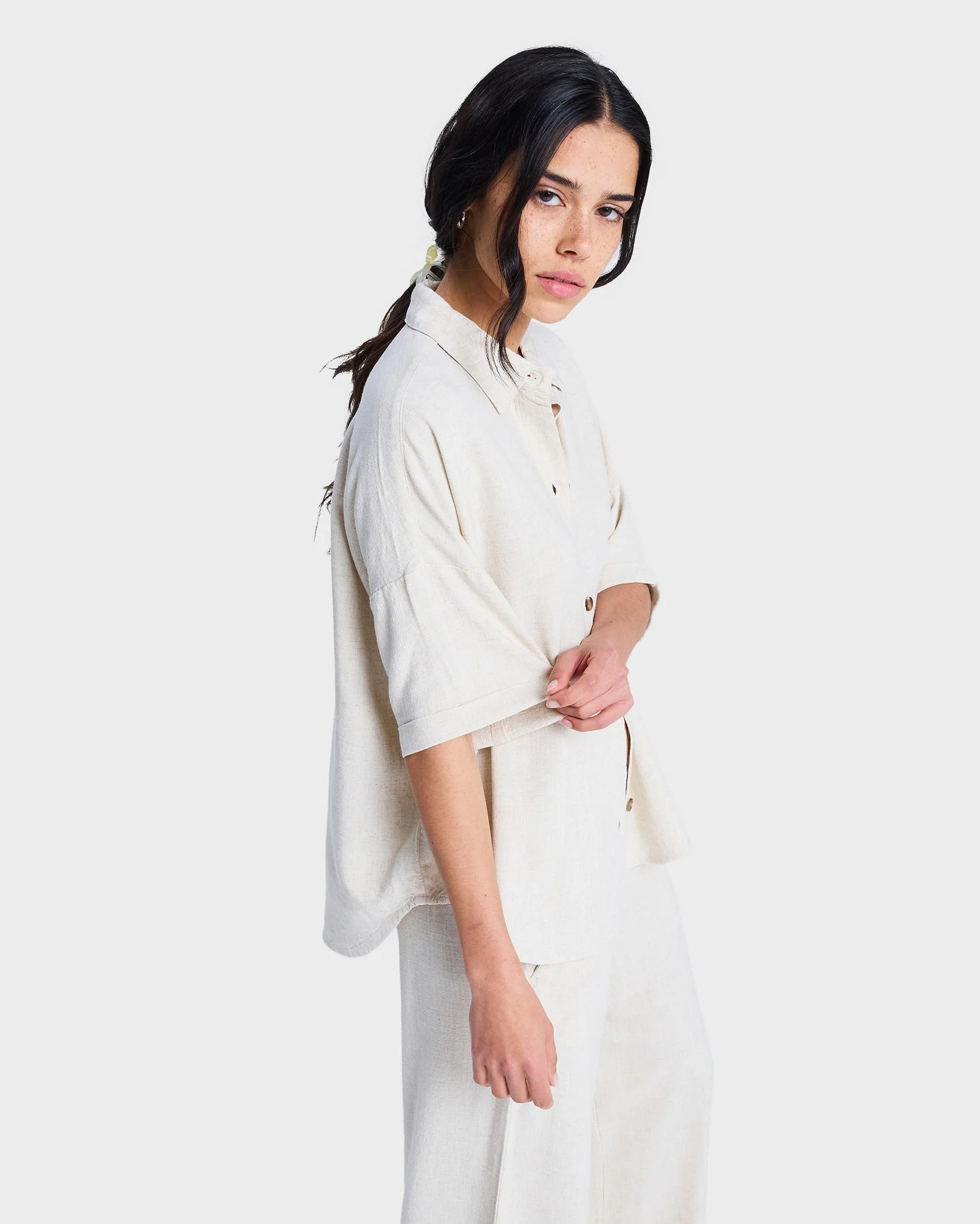 Womens Beachy Short Sleeve Shirt - Image 3
