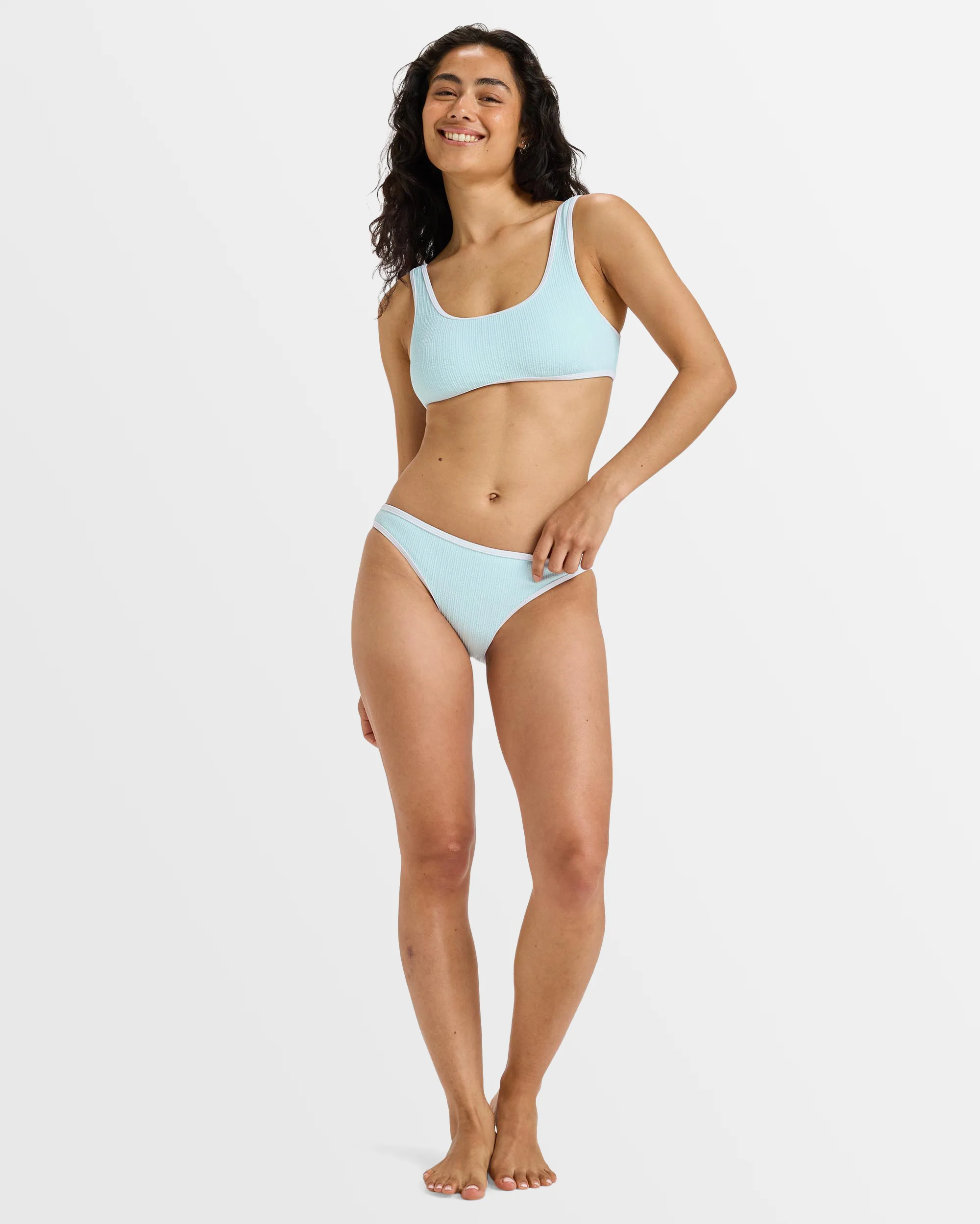 Womens Beloved Rib Moderate Midw Hl Bikini Bottom - Image 4