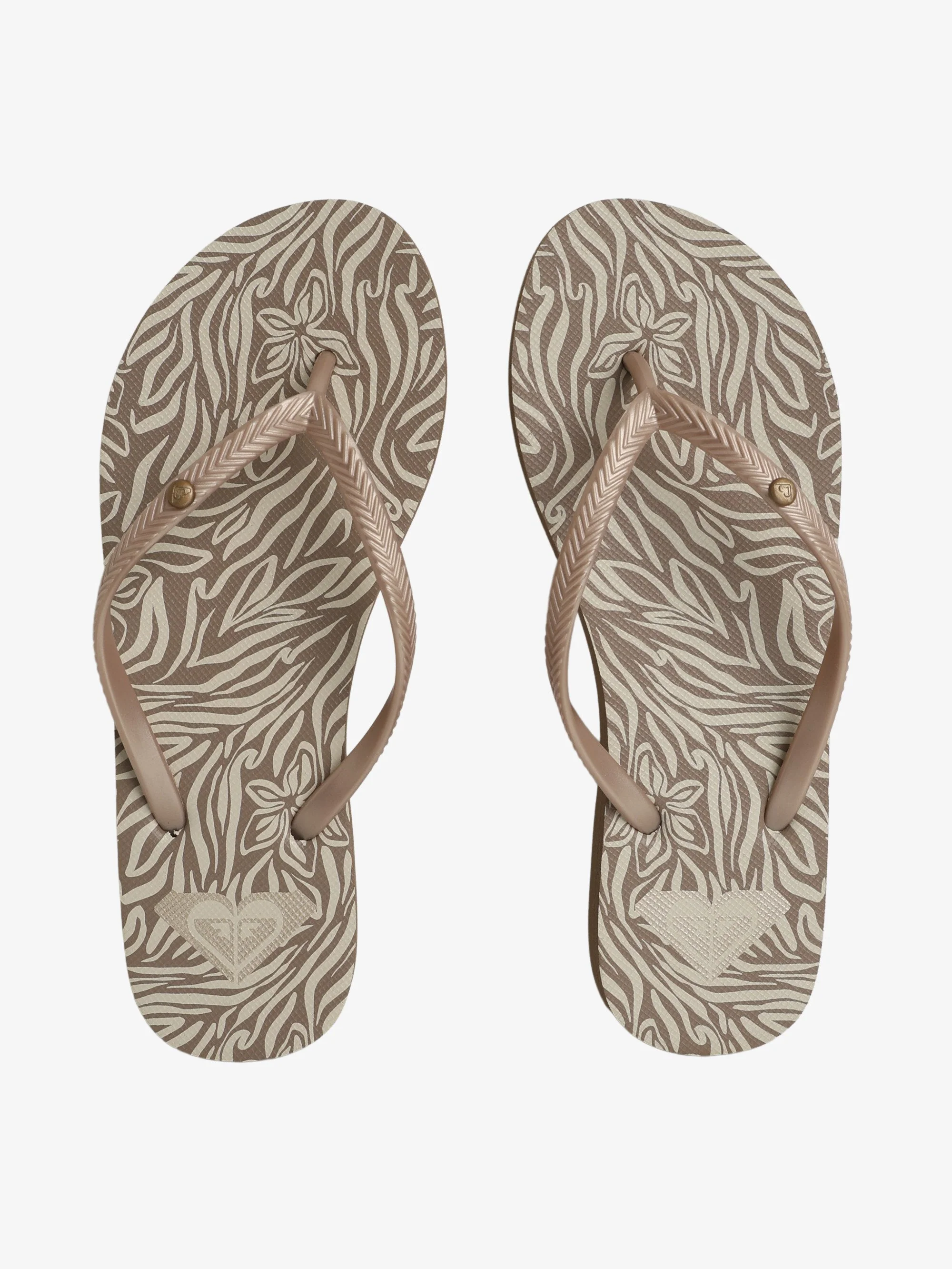 Womens Bermuda Print Thongs - Image 2