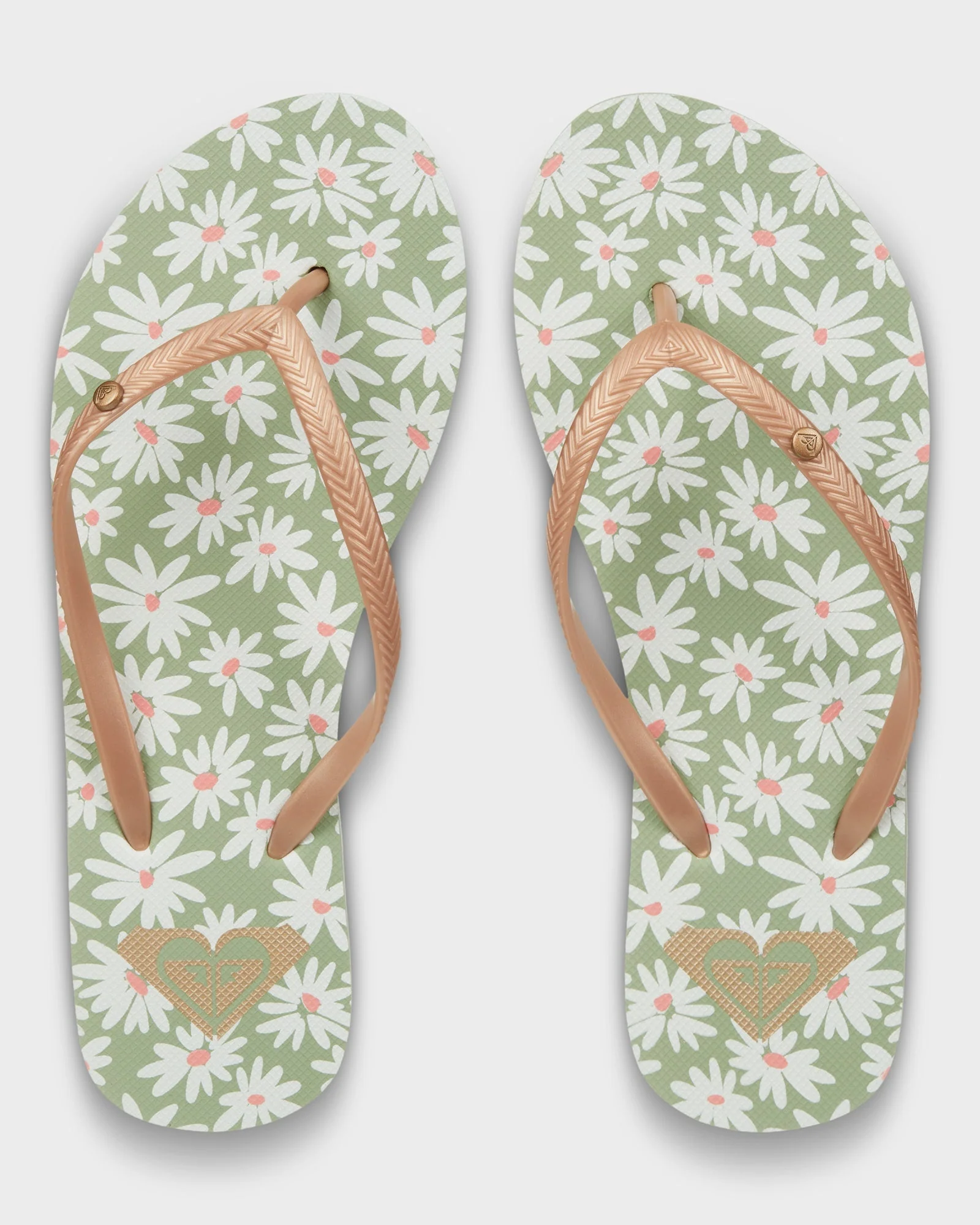 Womens Bermuda Print Thongs - Image 2