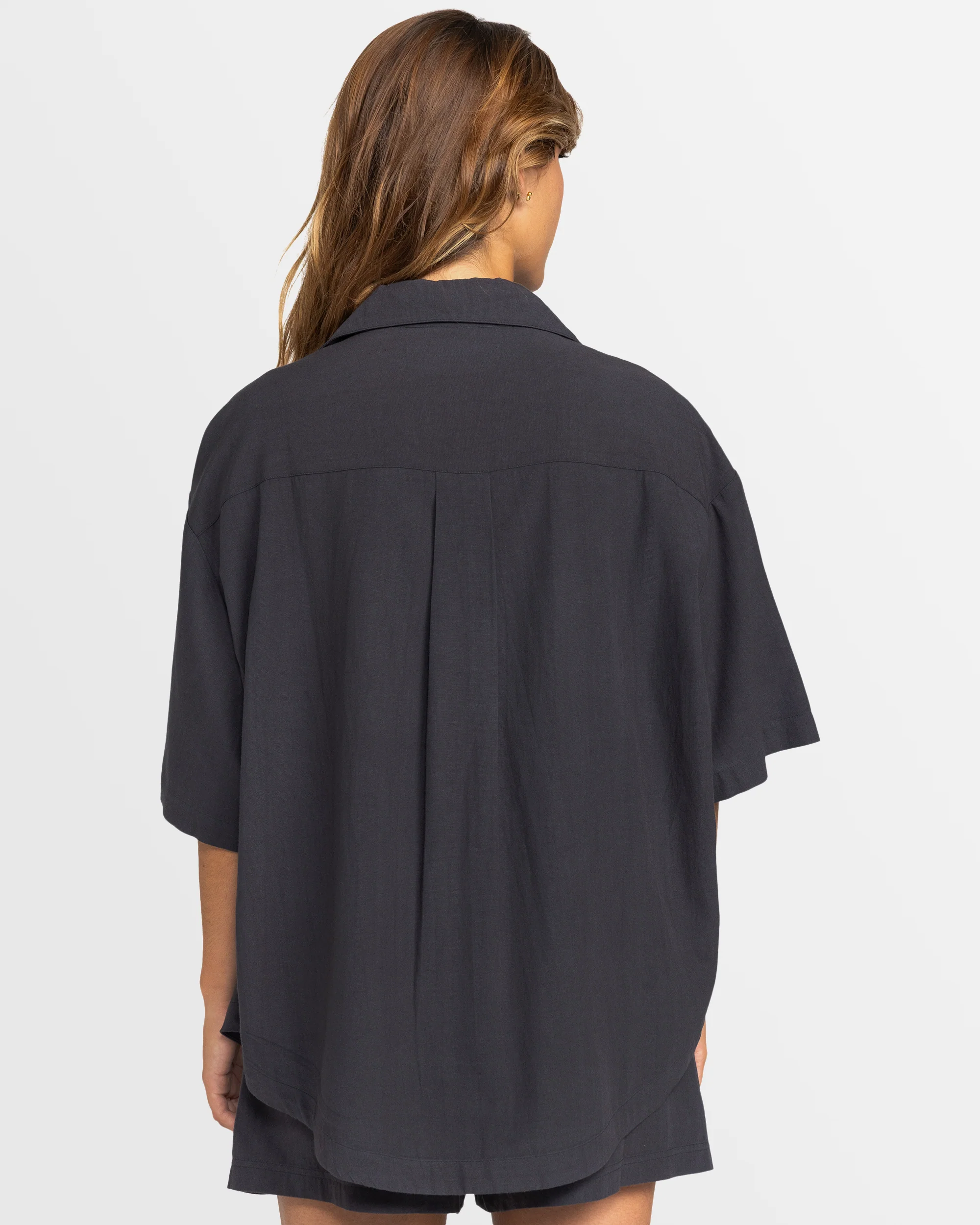 Womens Bisous Oversized Short Sleeve Shirt - Image 3