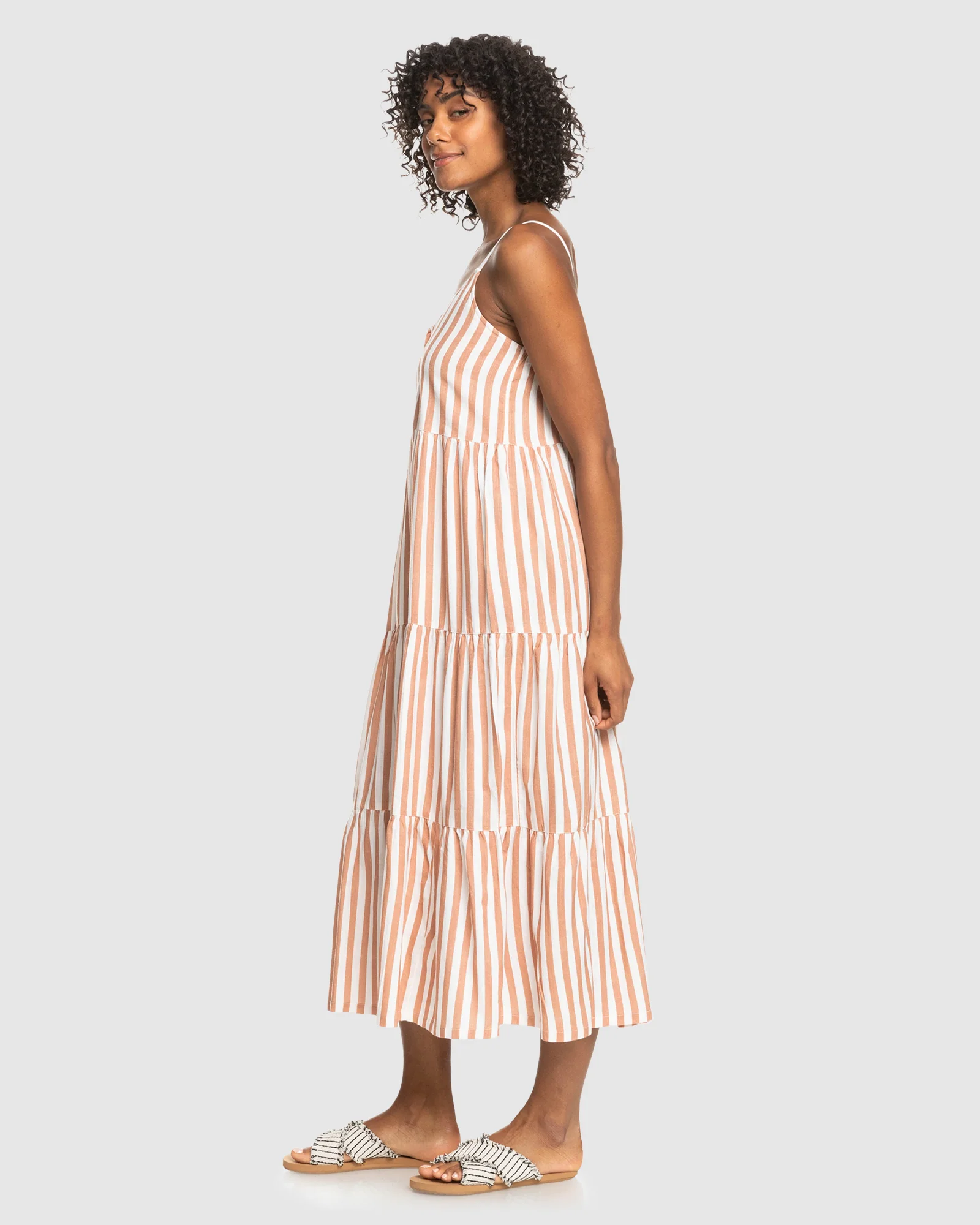 Womens Bleach Days Stripe Dress - Image 2
