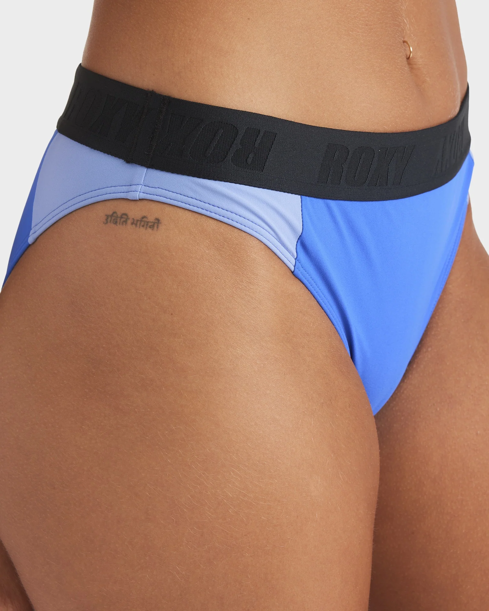 Womens Block Active Cross Back Moderate Bikini Bottom - Image 7