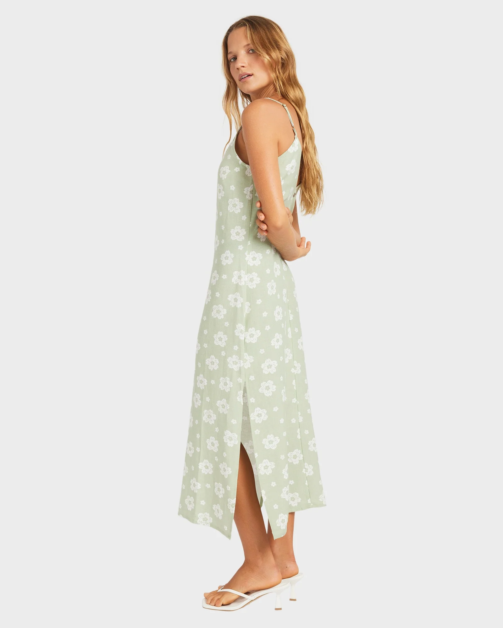 Womens Blossom Slip Midi Dress - Image 6