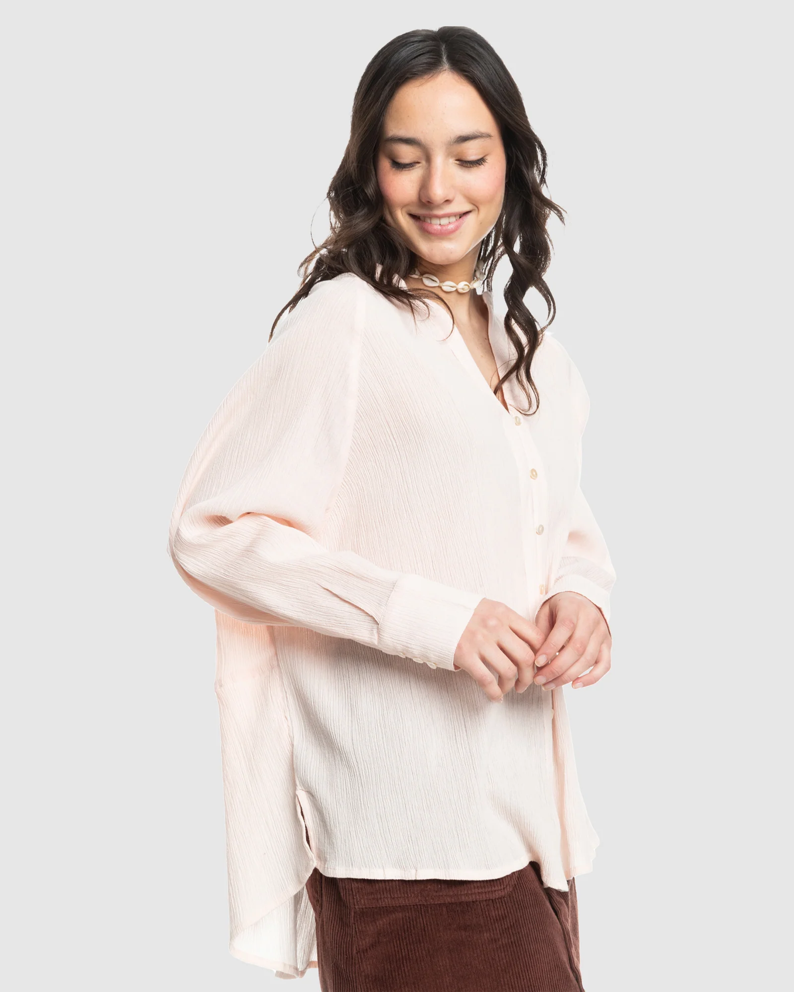 Womens Blue Morning Shirt - Image 2