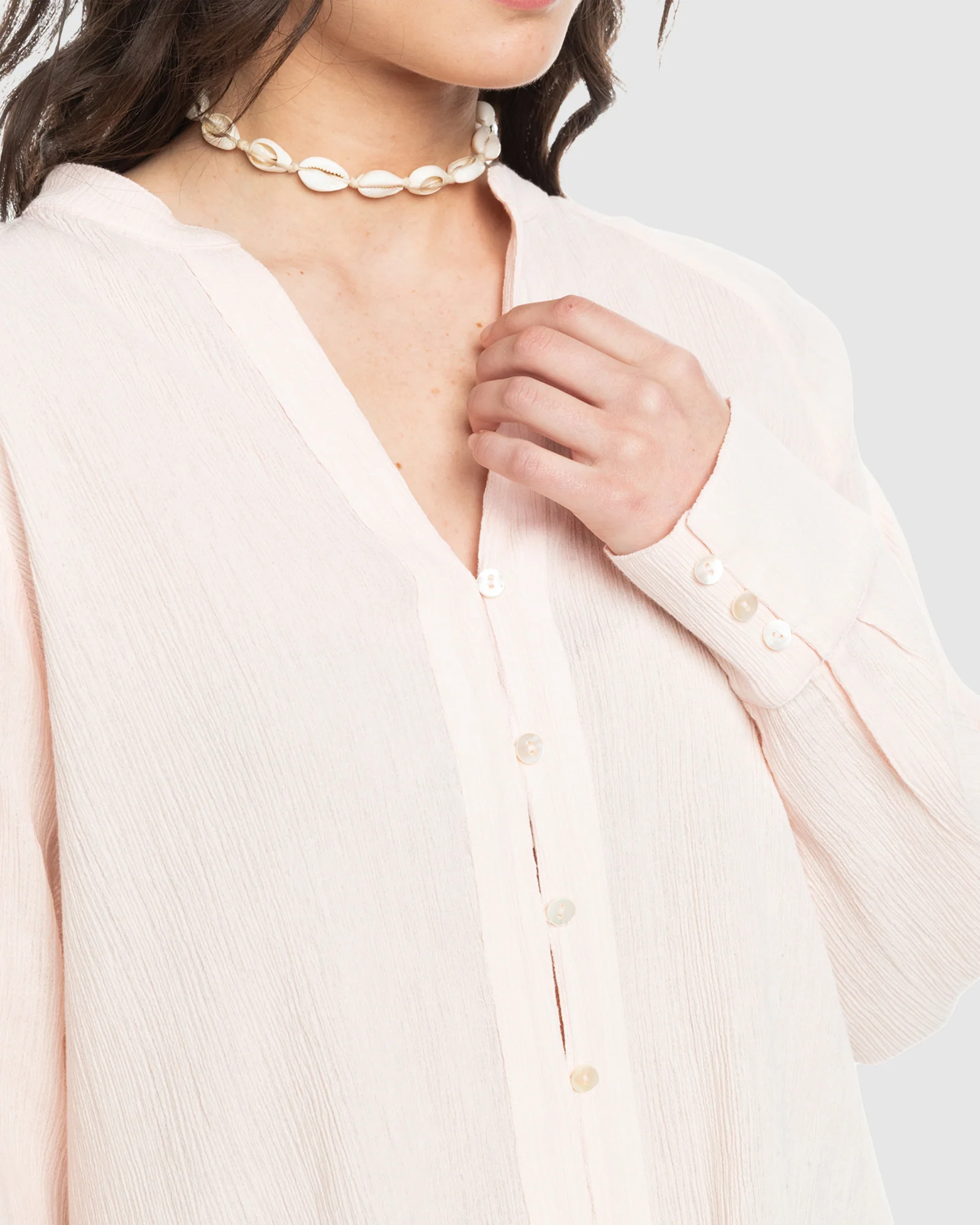 Womens Blue Morning Shirt - Image 4