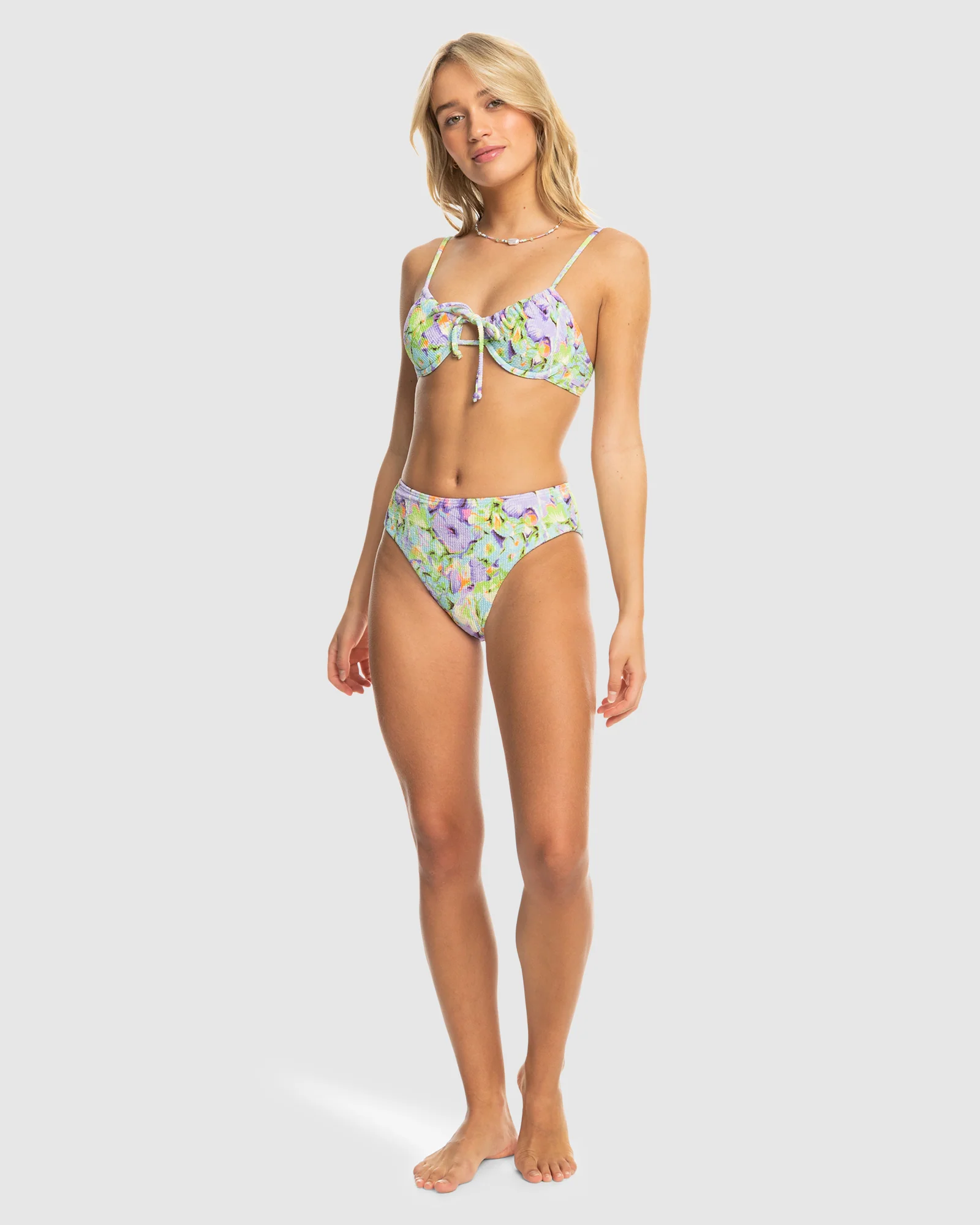 Womens Blumen High Leg Mid Waist Bikini Bottom - Image 5