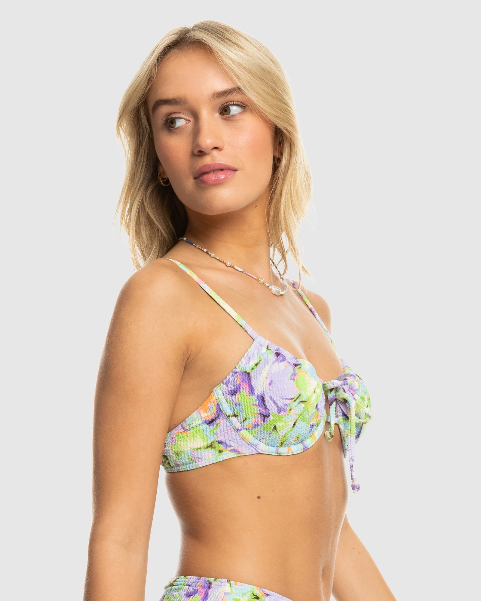 Womens Blumen Uw Bralette Bikini Top - Image 2
