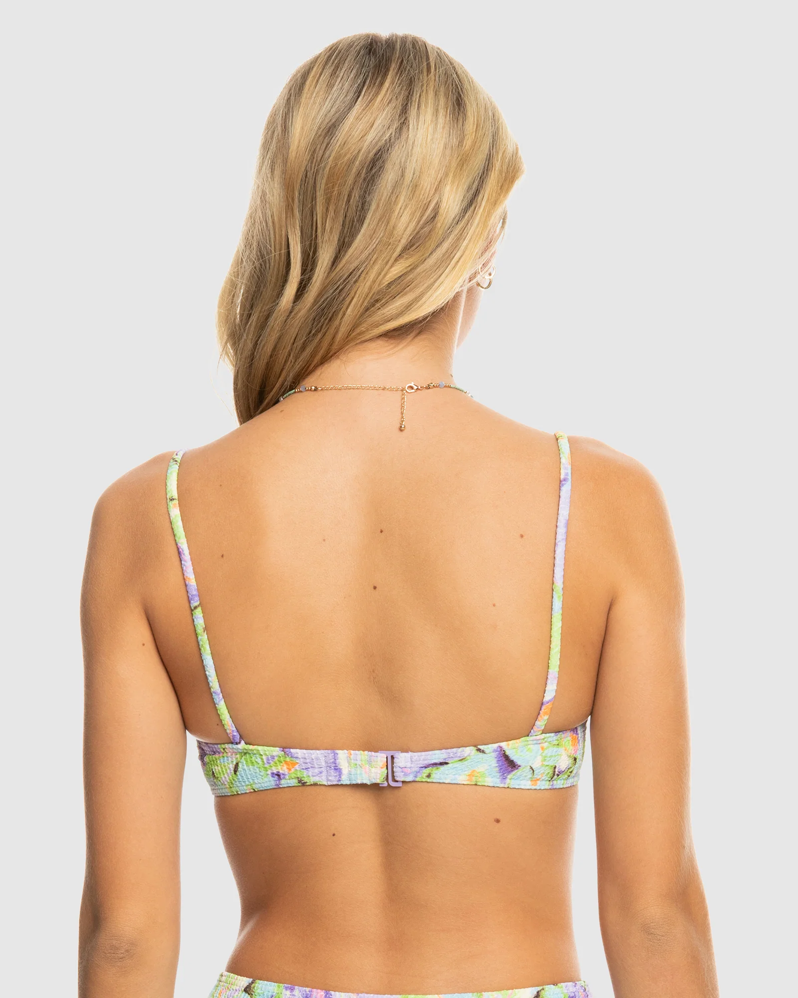 Womens Blumen Uw Bralette Bikini Top - Image 3