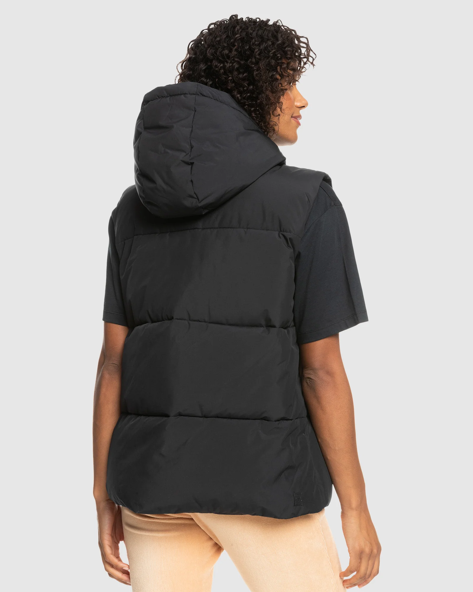 Womens Bright Side Longline Hooded Puffer Jacket - Image 3
