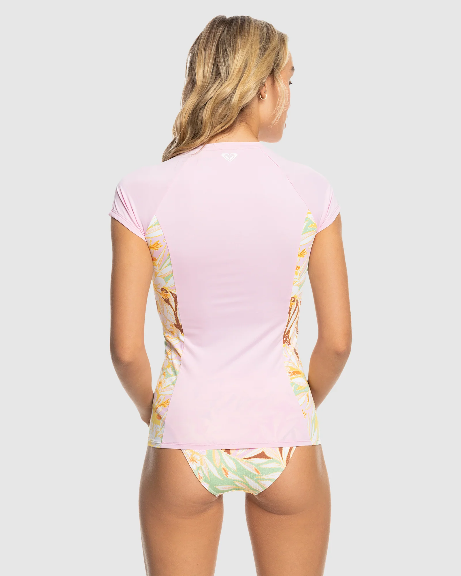 Womens Cap Sleeves Full Zipped Lycra Rashguard - Image 3