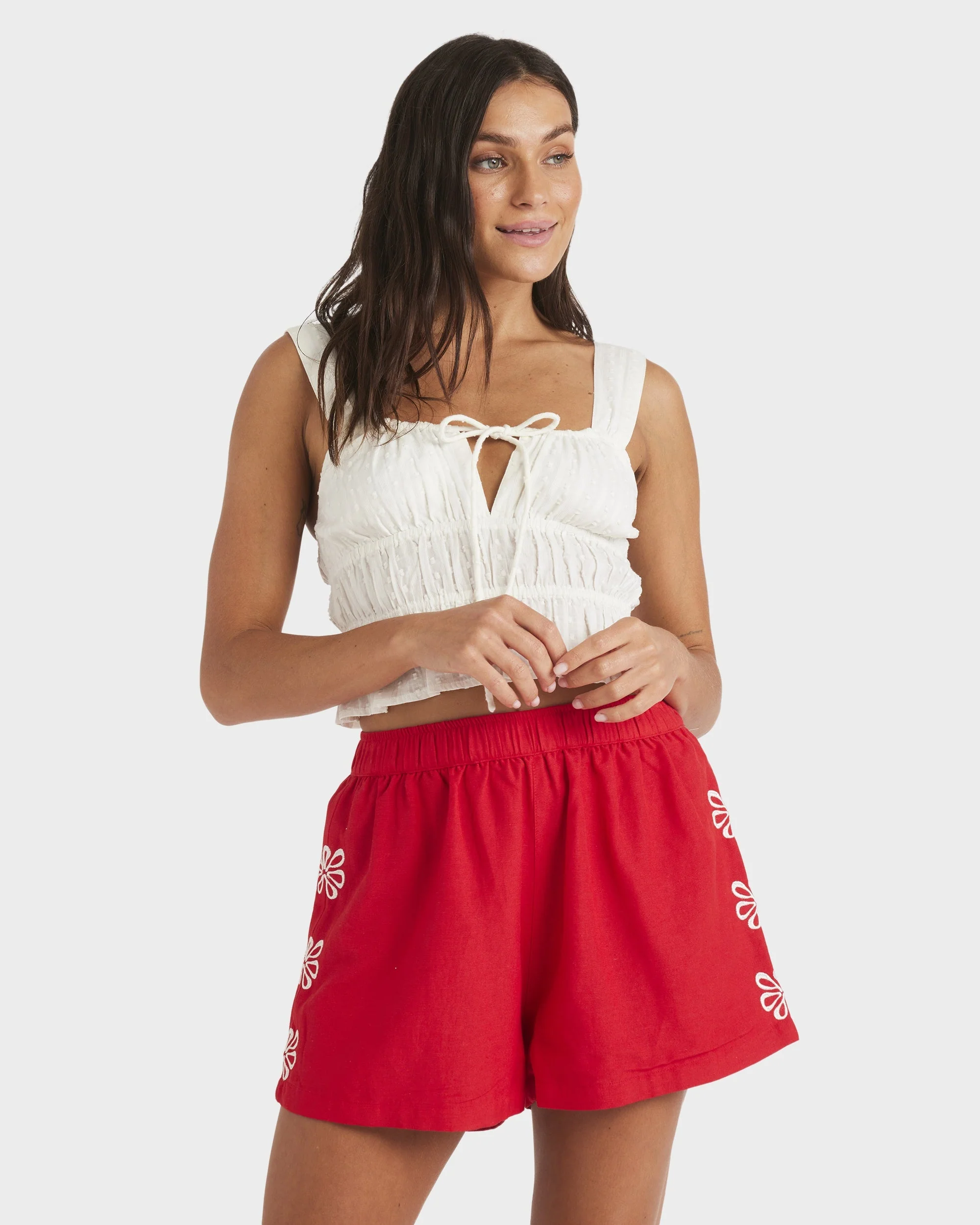 Womens Chase Elastic Waist Shorts - Image 2