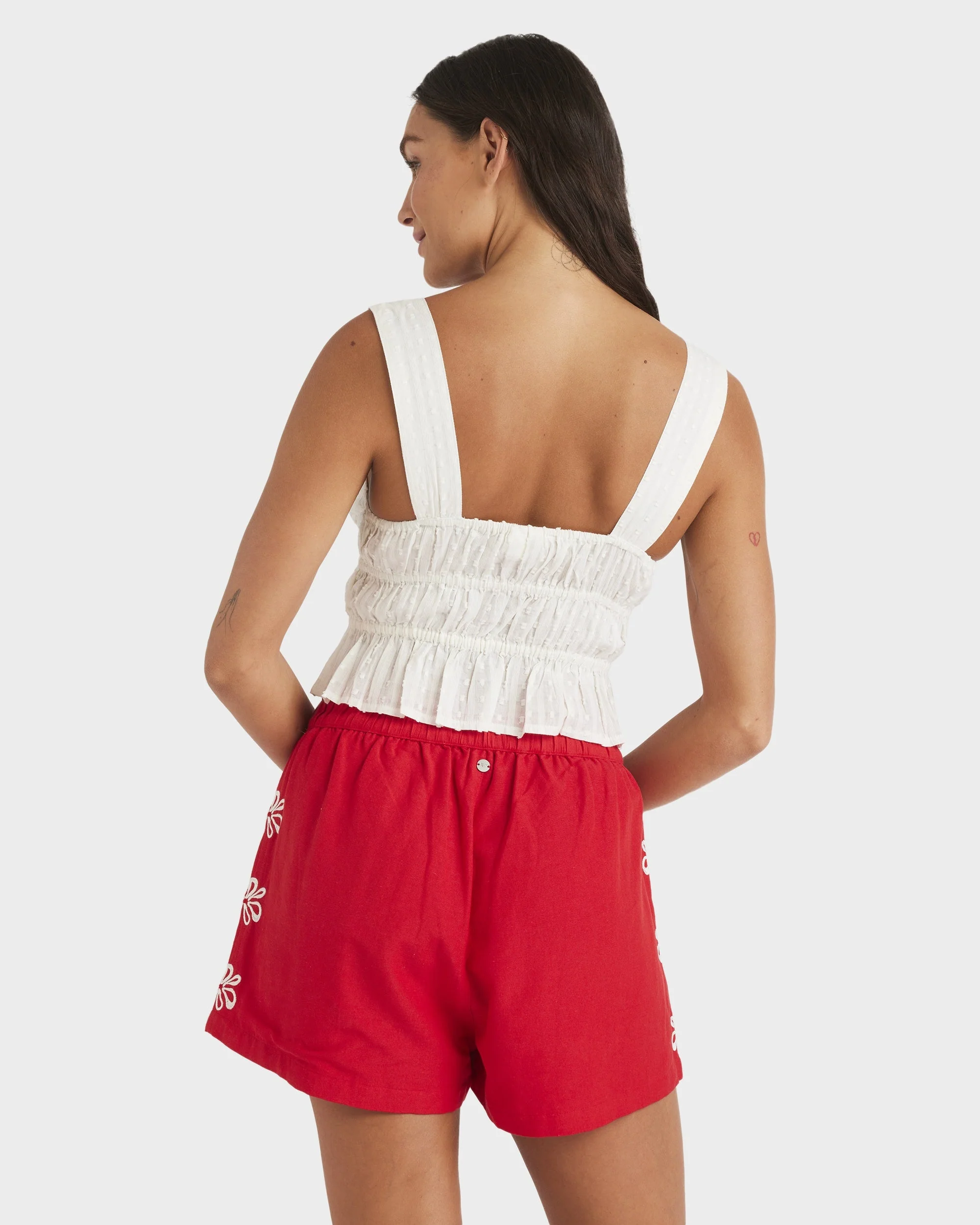 Womens Chase Elastic Waist Shorts - Image 4