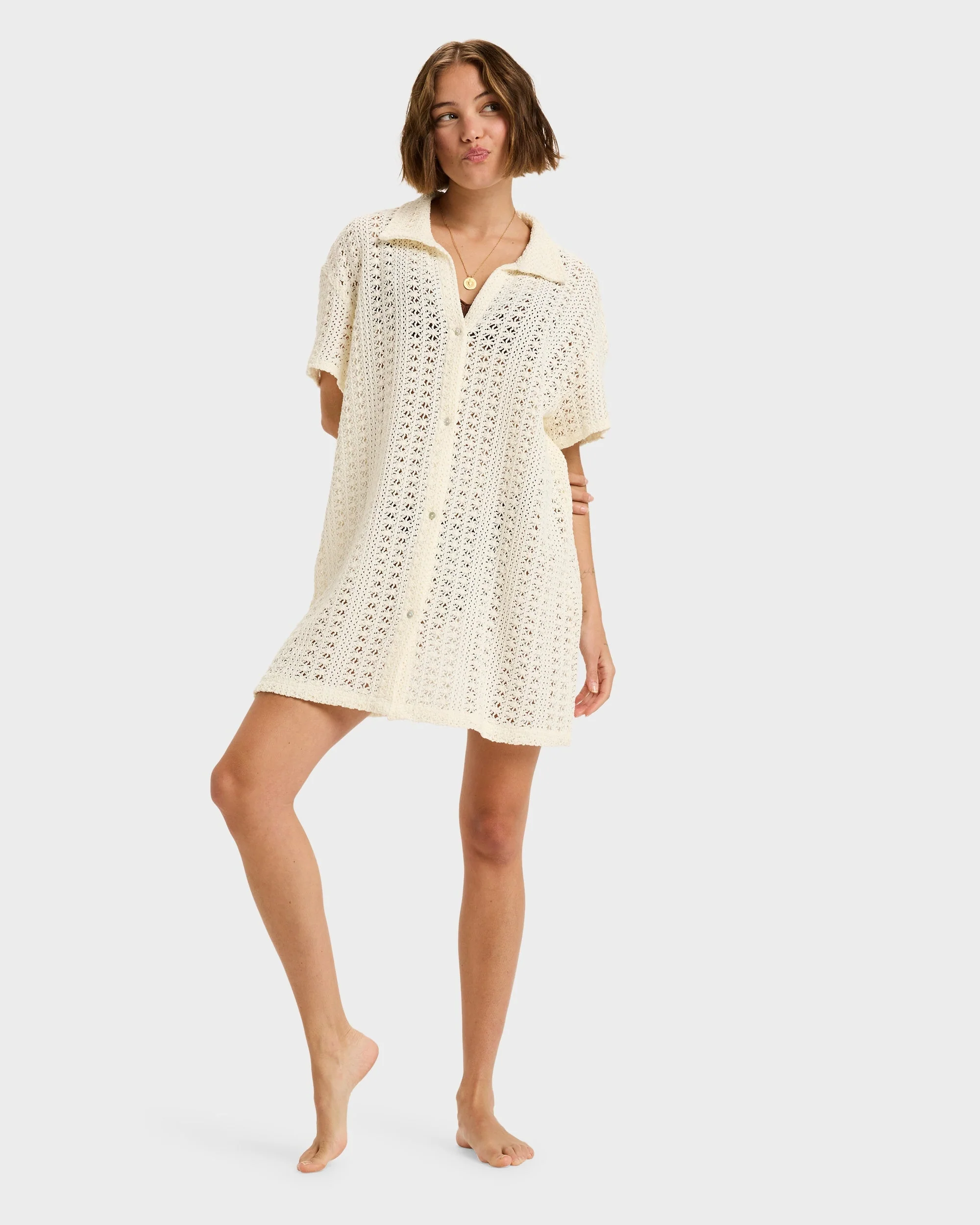 Womens Chasin Sunset Cover Up Shirt - Image 5