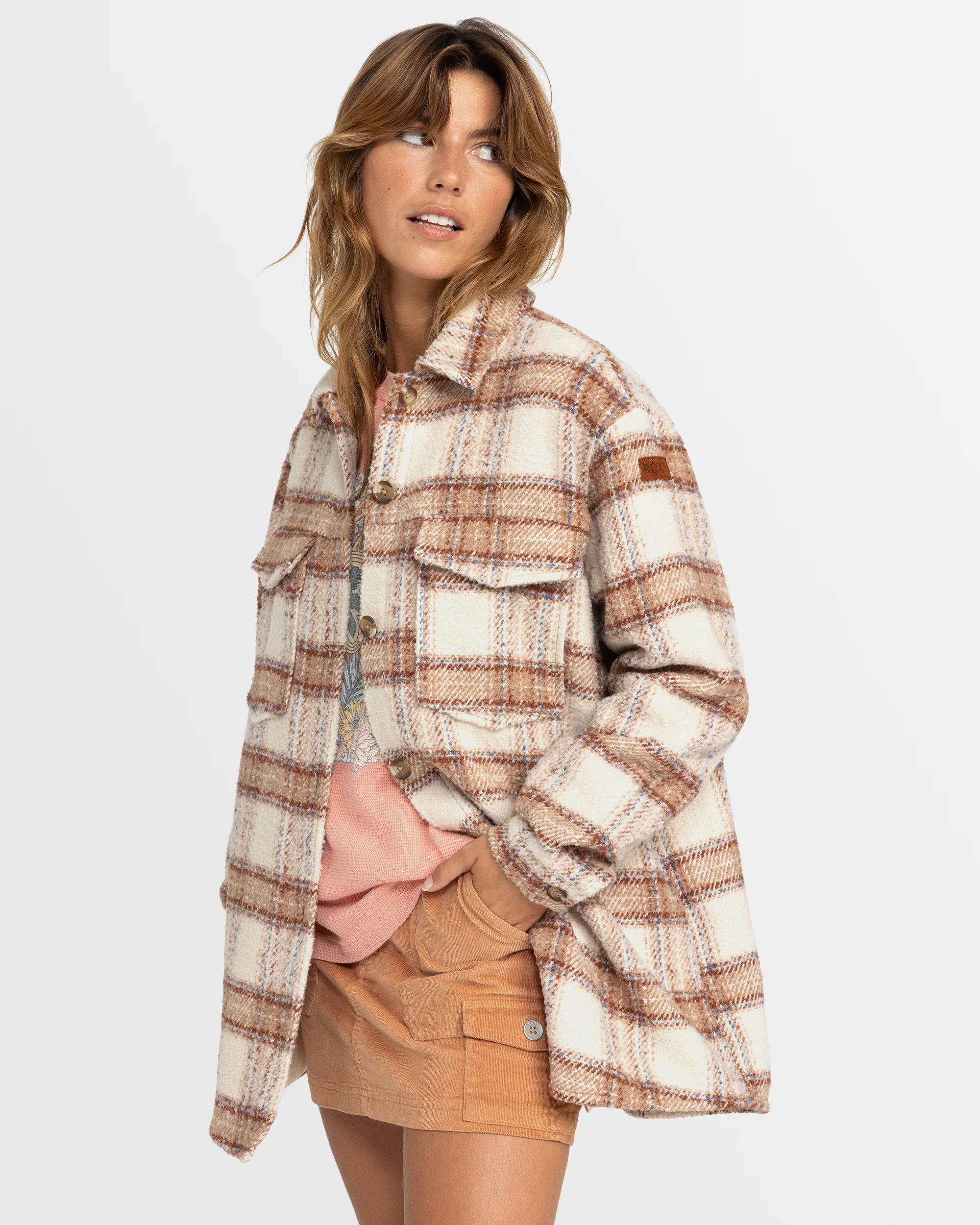 Womens Check The Swell Iiii Shacket - Image 2