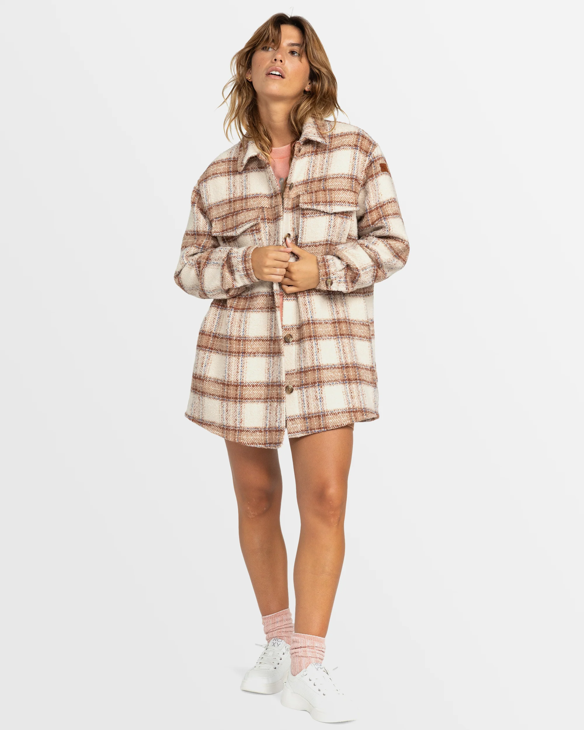 Womens Check The Swell Iiii Shacket - Image 5
