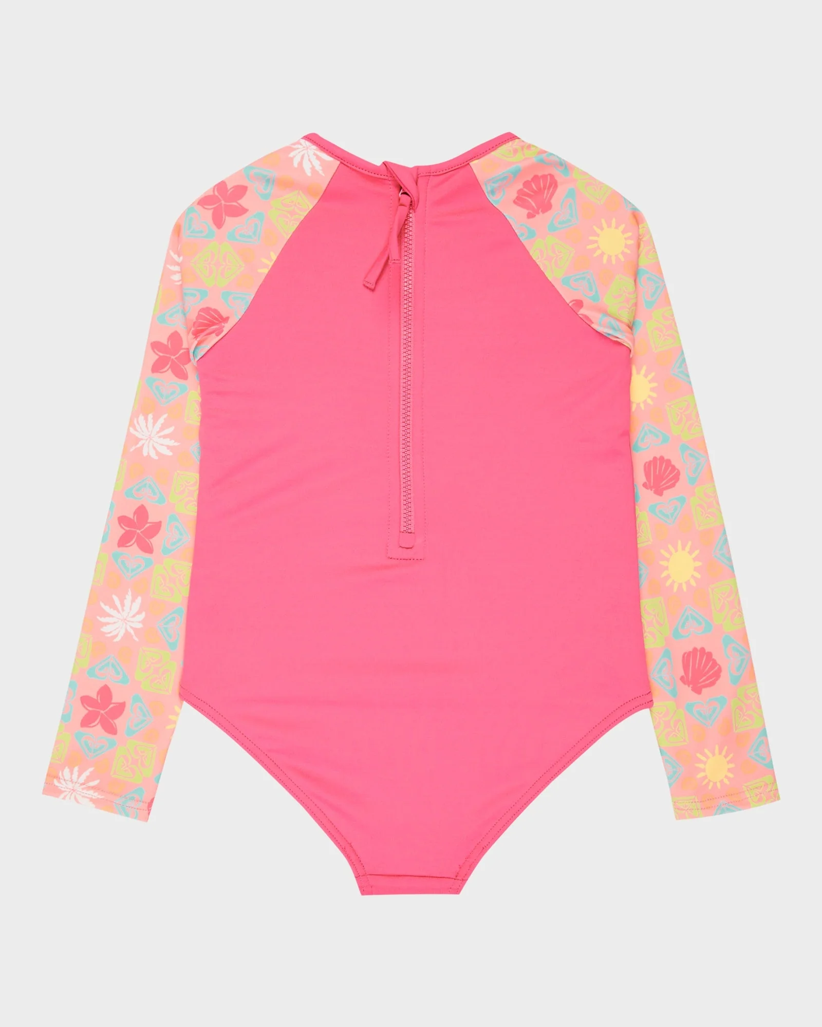 Girls 2-7 Check Long Sleeve One Piece Rash Vest - Image 2