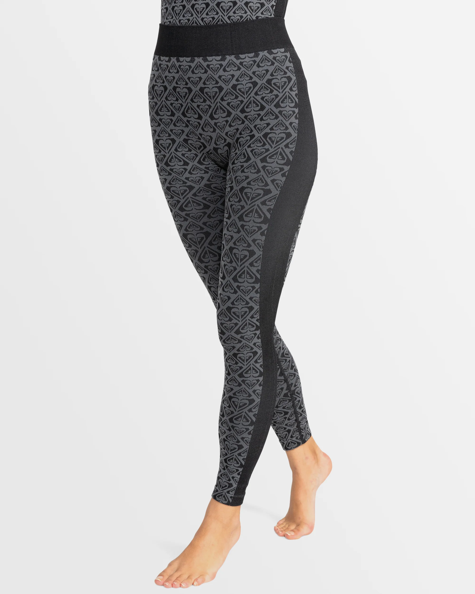Womens Chill Out Seamless Heart Sport Leggings - Image 2