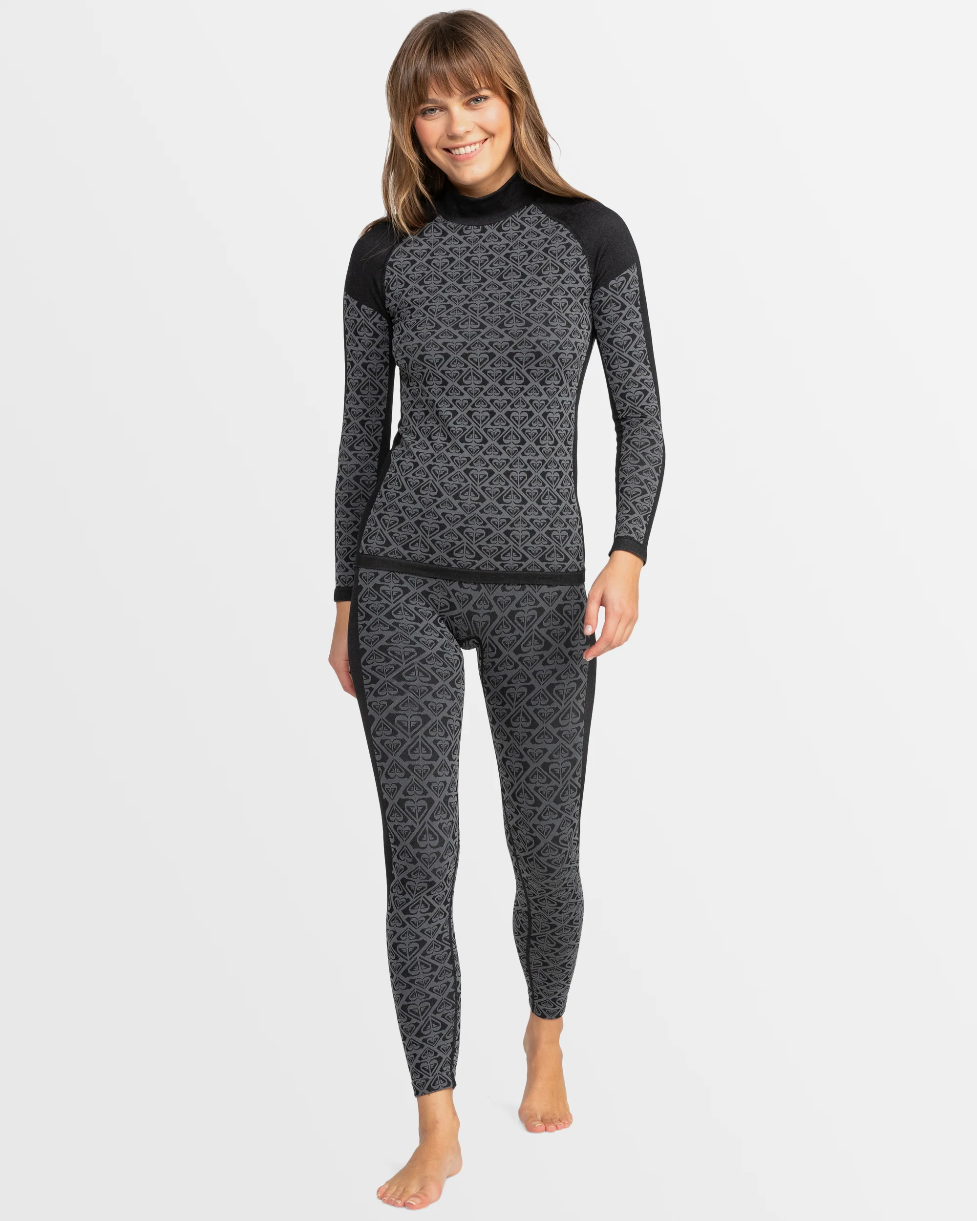 Womens Chill Out Seamless Heart Sport Leggings - Image 5