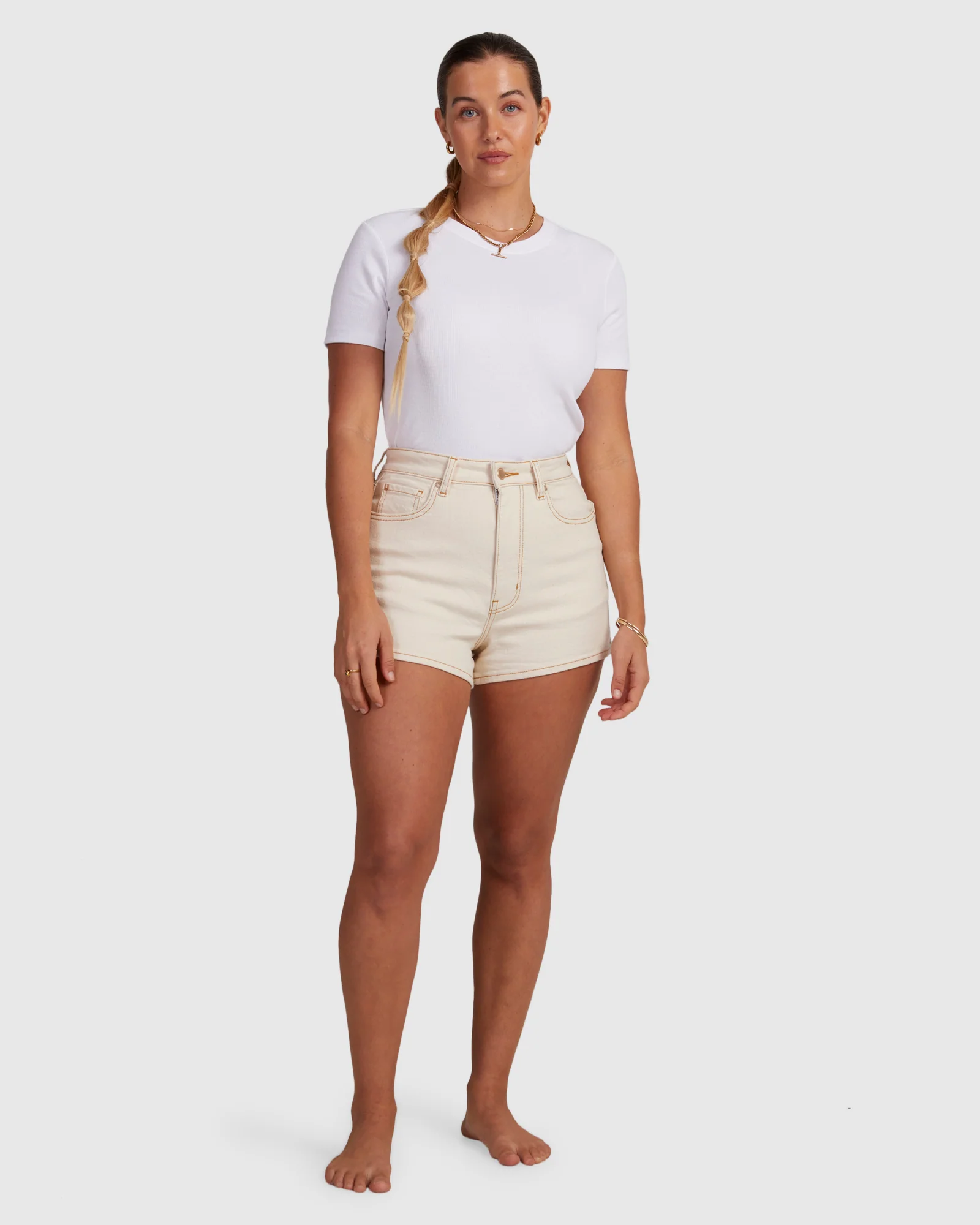 Womens Chlo Short Natural Shorts - Image 5