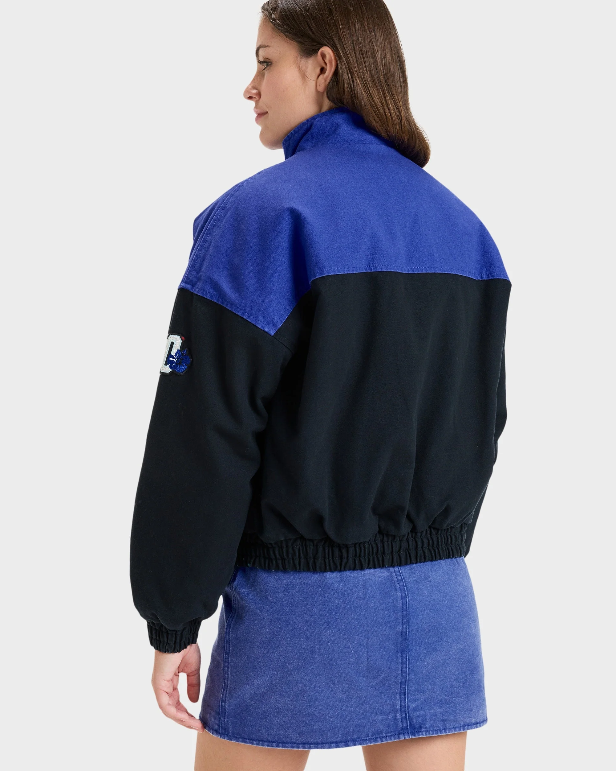 Womens Chloe Kim Moto Bomber Jacket - Image 3