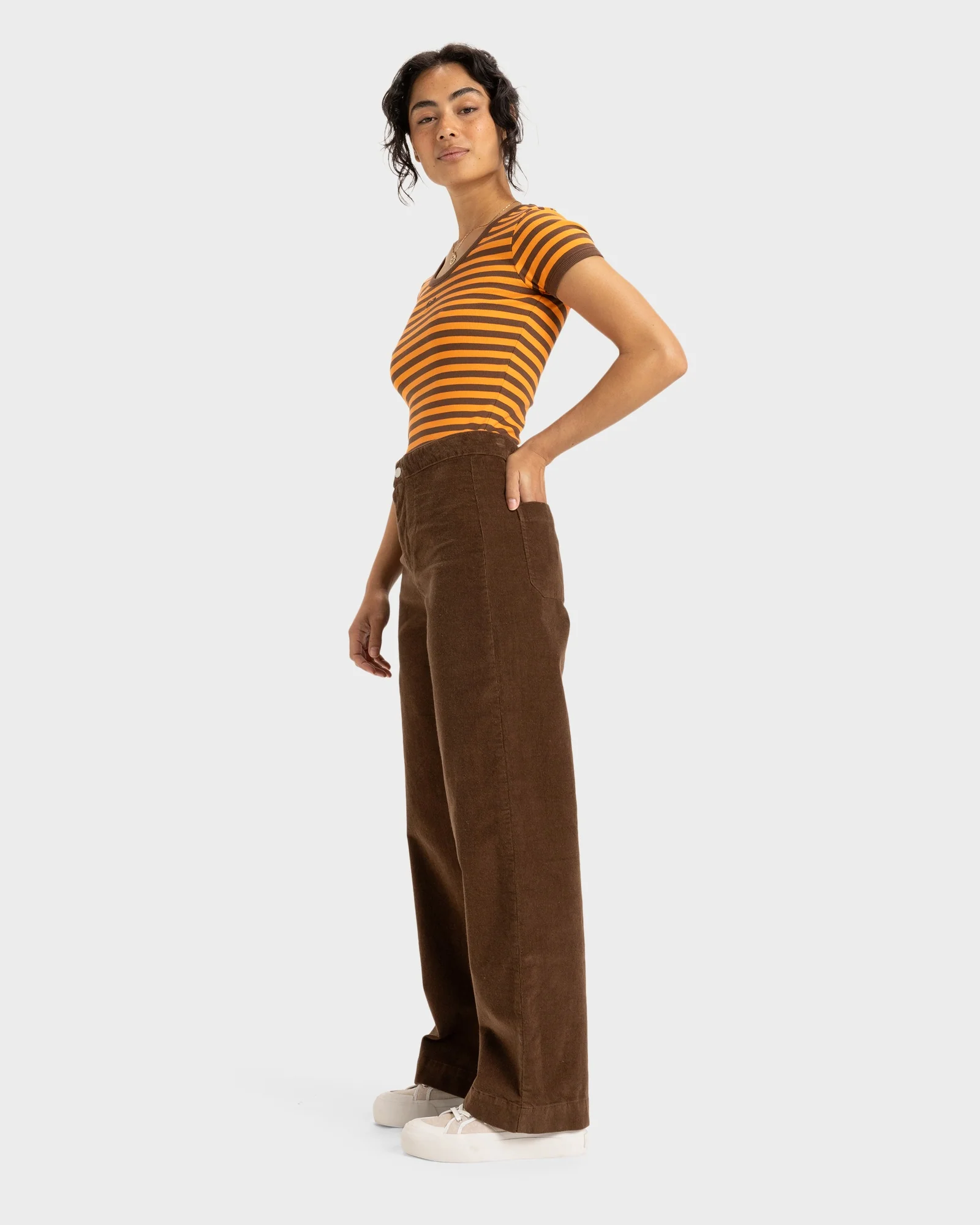 Womens Costal Walk Corduroy Pants - Image 3