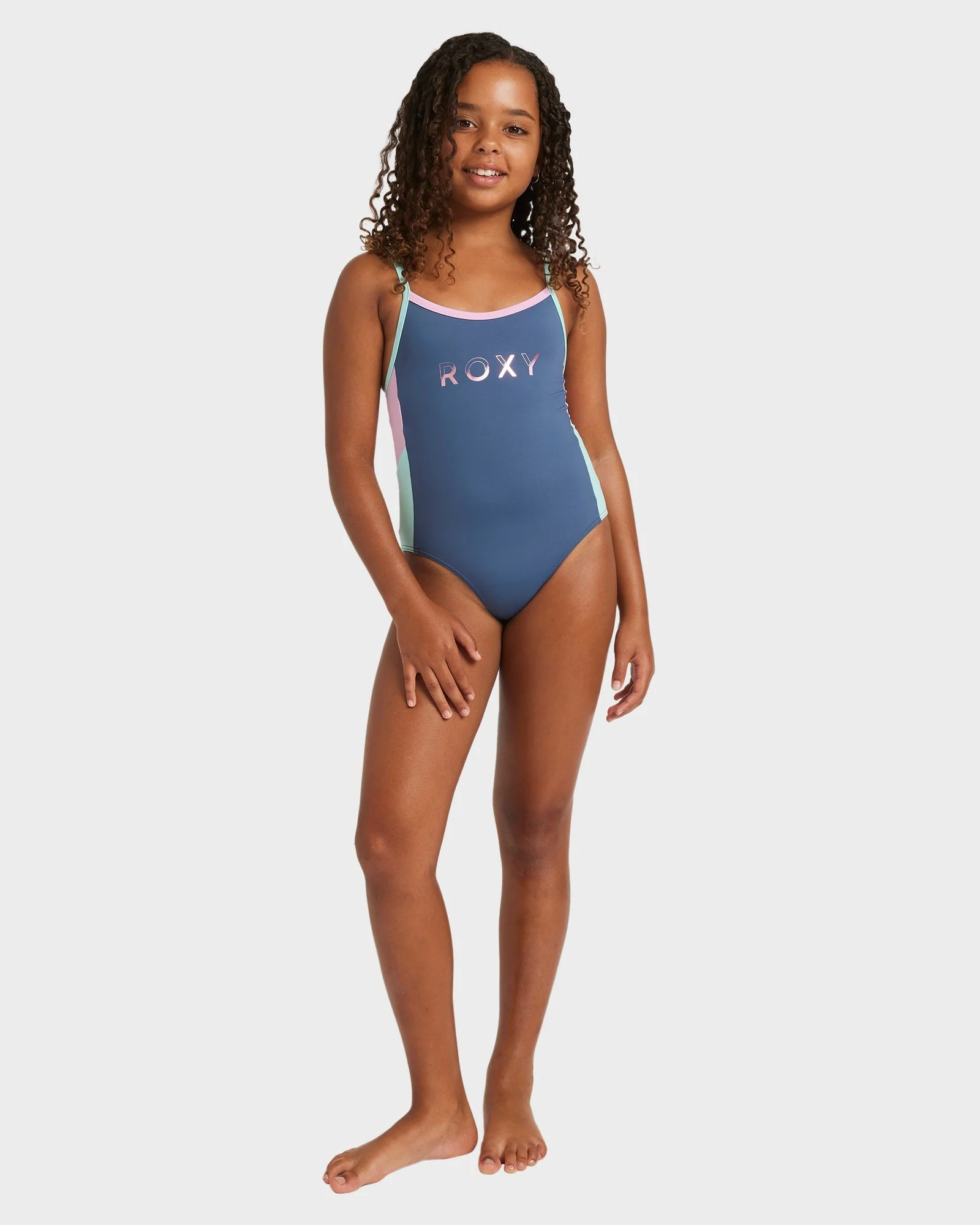 Girls 8-16 Colorblock One Piece - Image 5