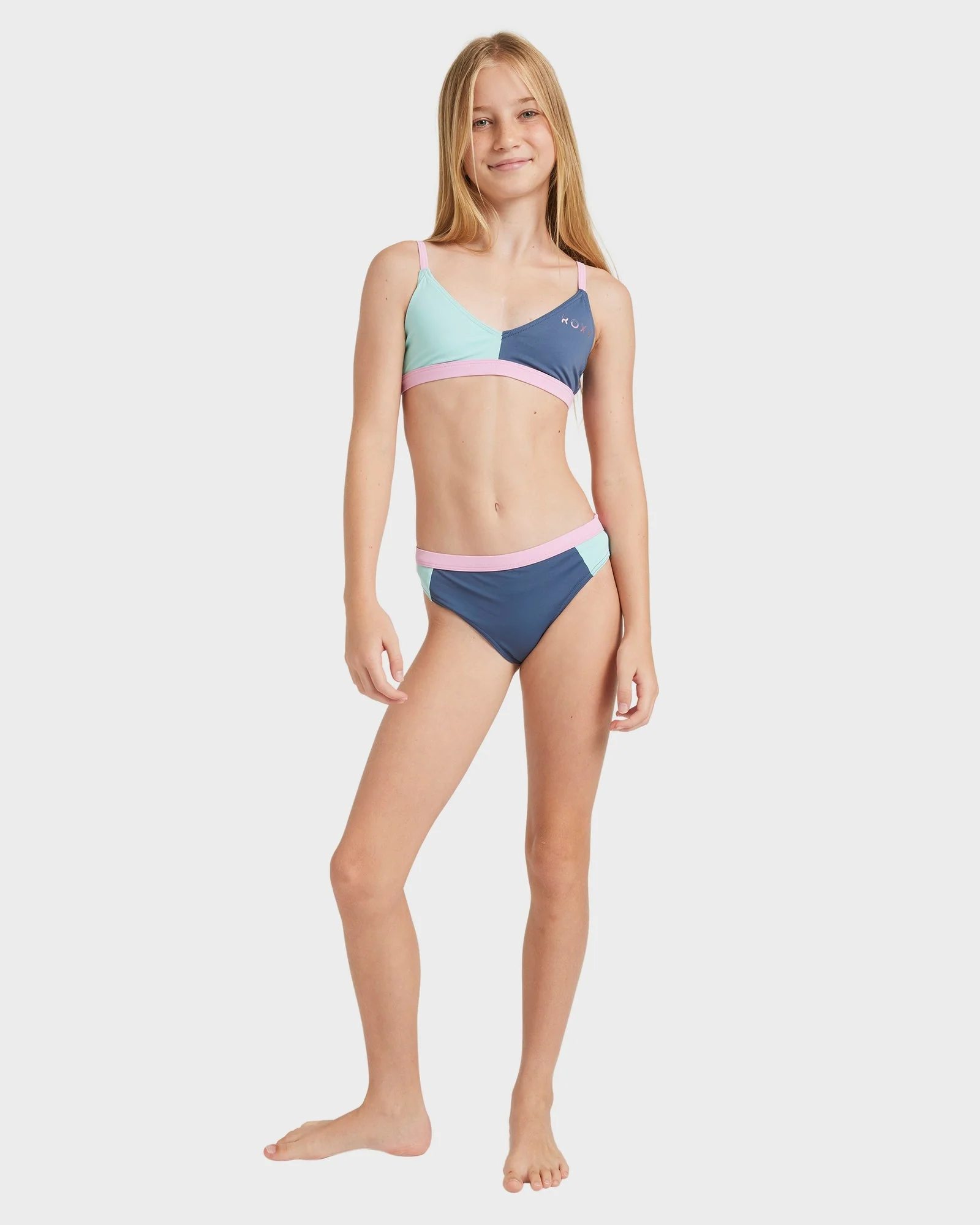 Girls 8-16 Colorblock Two Piece - Image 5