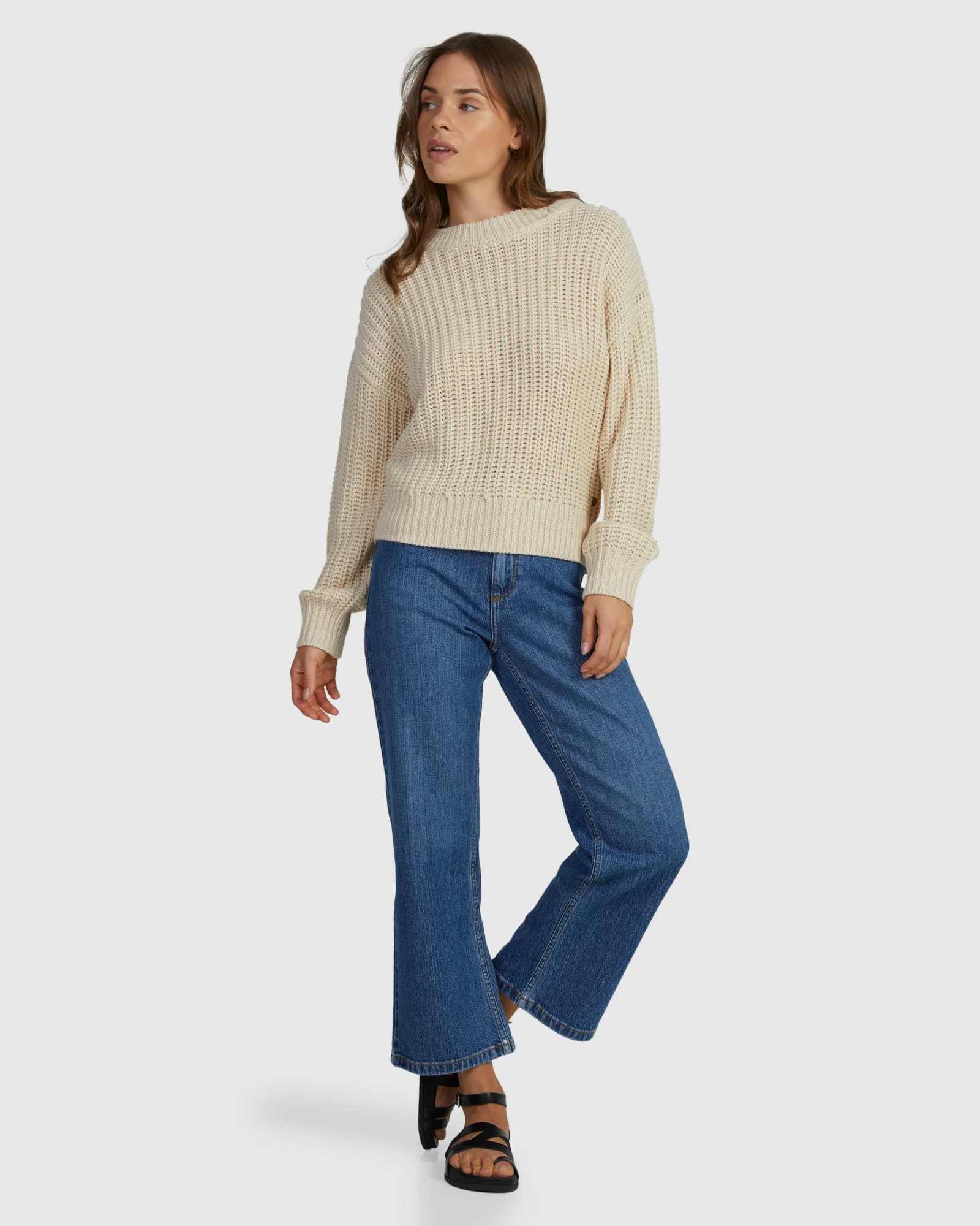 Women Coming Home  Crew Neck Knitted Jumper - Image 3