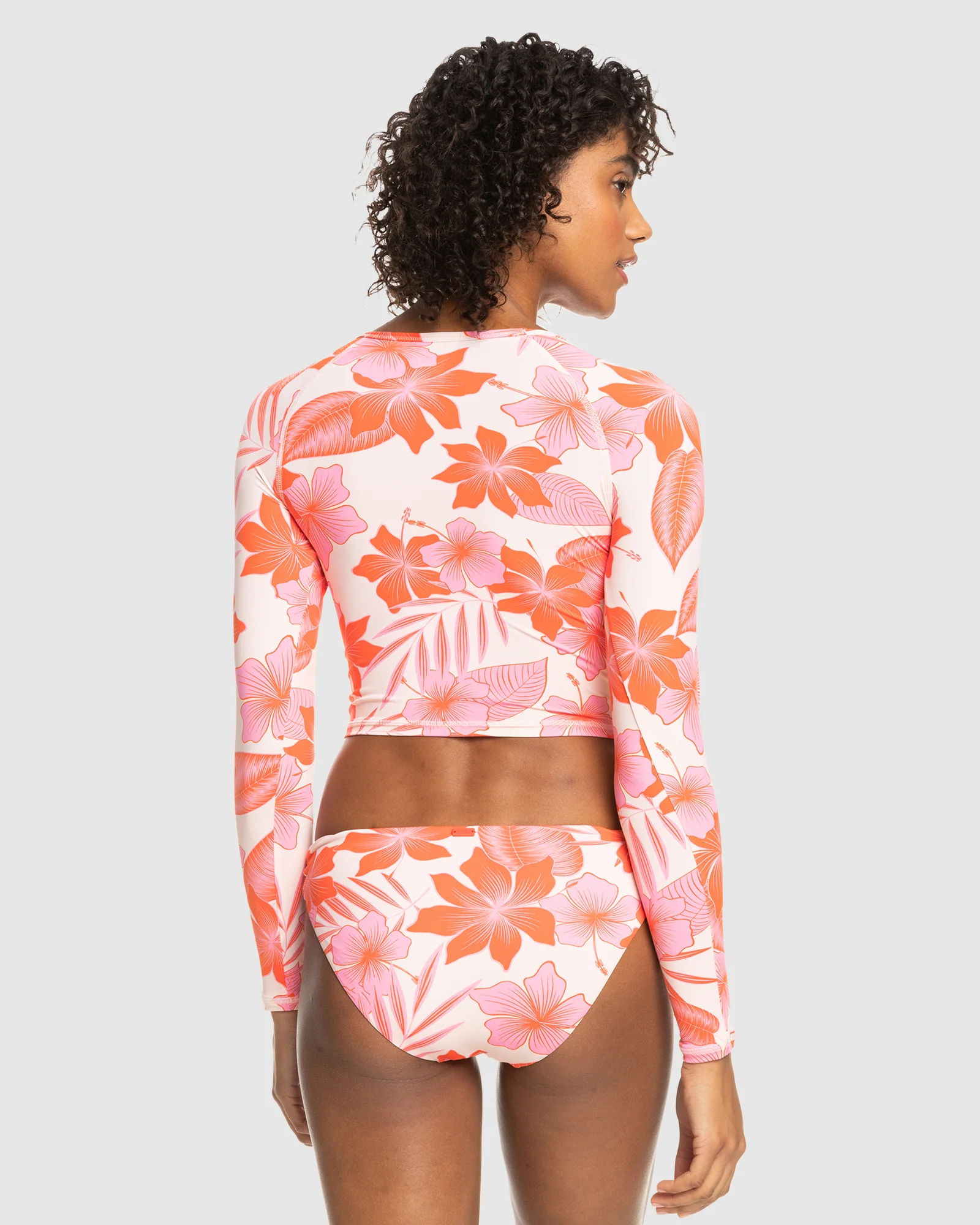 Womens Crop Top Ls Lycra Rashguard - Image 3